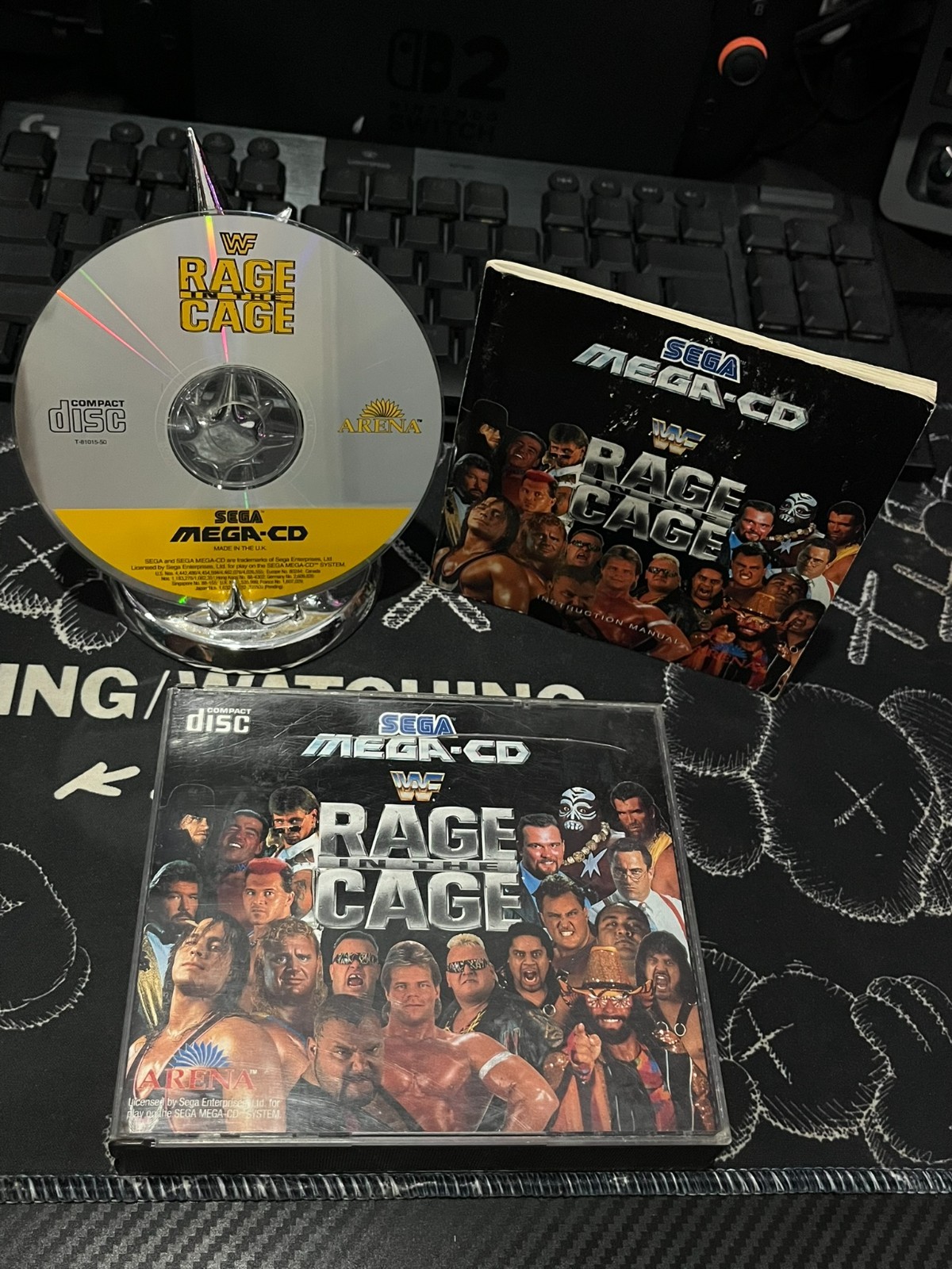 WWF Rage in the Cage (Sega Mega CD) PAL CIB Complete Wrestling Retro Gaming WWF Rage in the Cage (Sega Mega CD) PAL CIB Complete Wrestling Retro Gaming