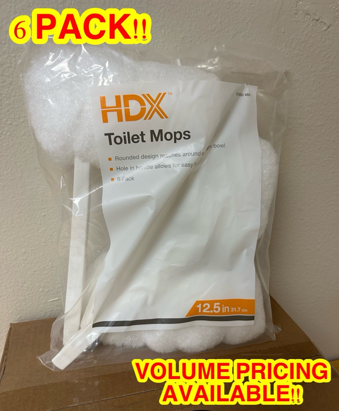 HDX (6 PACK) - Toilet Bowl Mops #2140636 HDX (6 PACK) - Toilet Bowl Mops #2140636