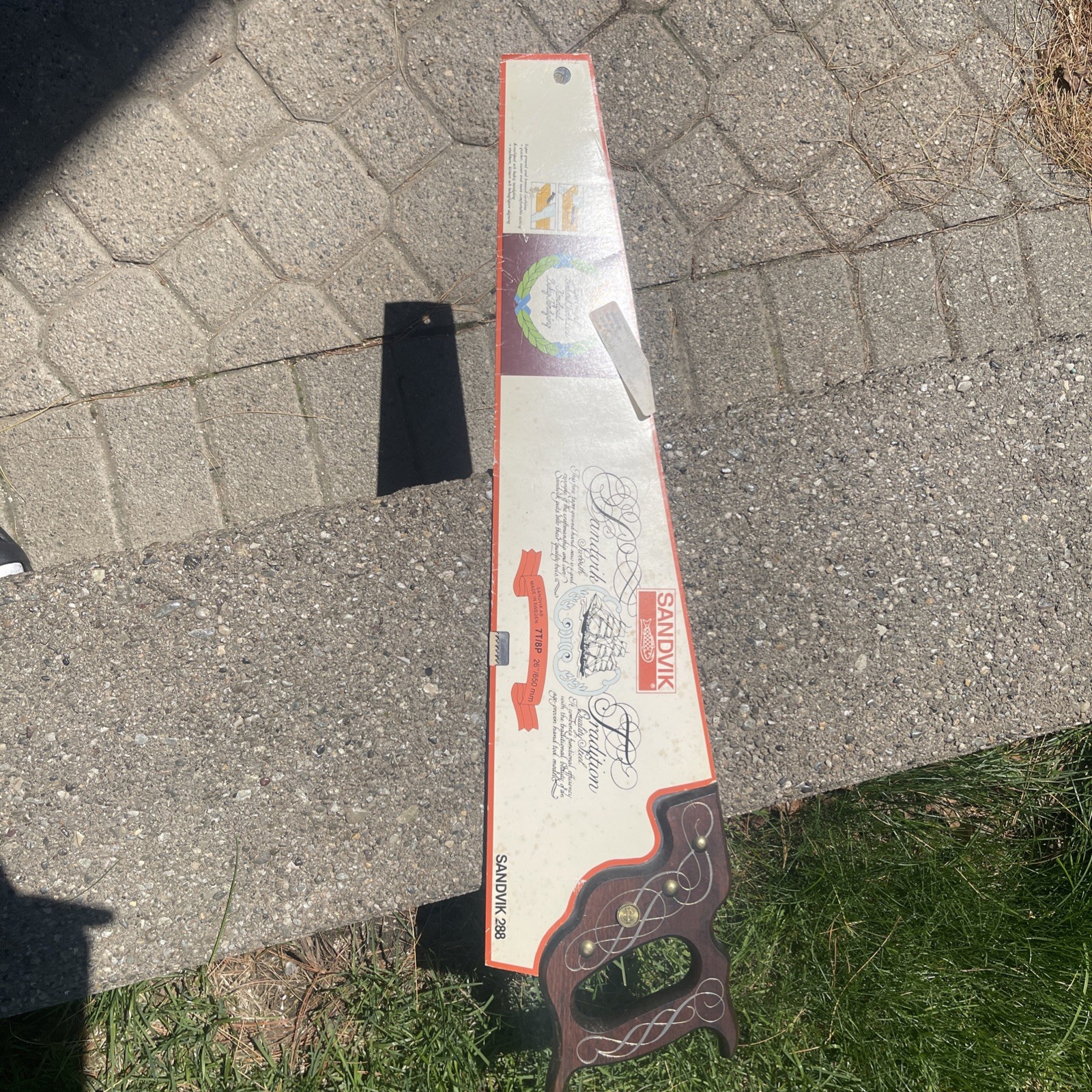 NOS Sandvik 288 Hand Saw NOS Sandvik 288 Hand Saw