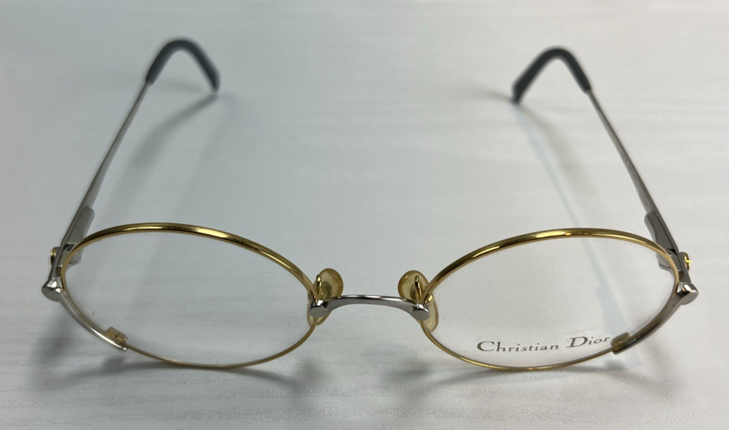 Vintage Christian Dior Eyeglasses CD 2027 44J Gold/Silver FRAMES ONLY 51-20-135 Vintage Christian Dior Eyeglasses CD 2027 44J Gold/Silver FRAMES ONLY 51-20-135
