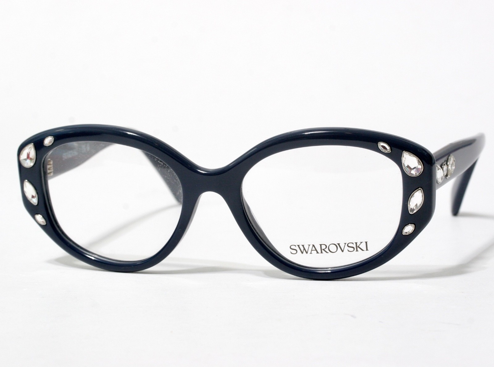 New SWAROVSKI SK2006 1004 Dark Navy Eyeglasses Frame 52-18-140 Authentic G116