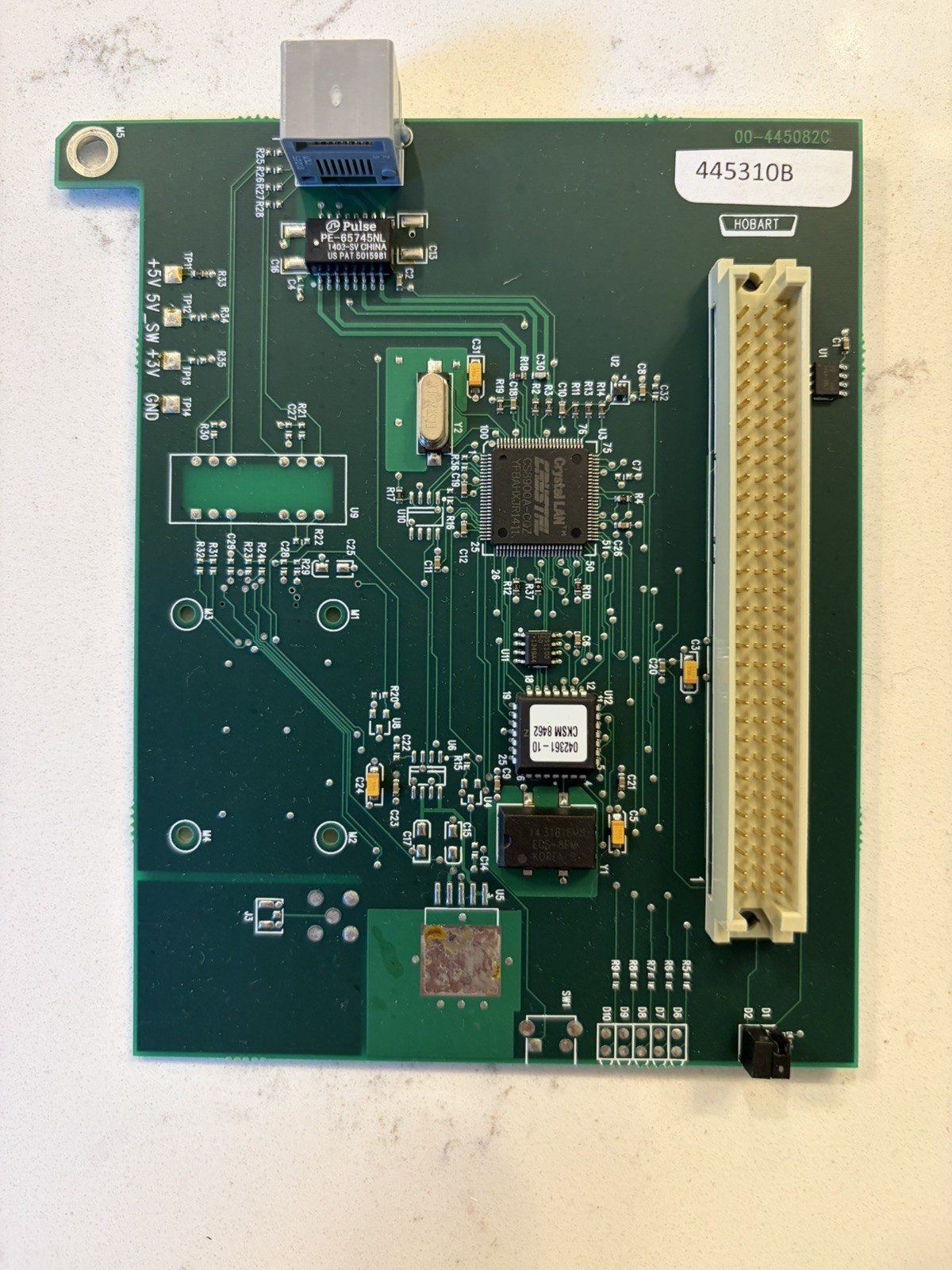 HOBART QUANTUM BOARD ASSEMBLY ETHERNET HOBART QUANTUM BOARD ASSEMBLY ETHERNET