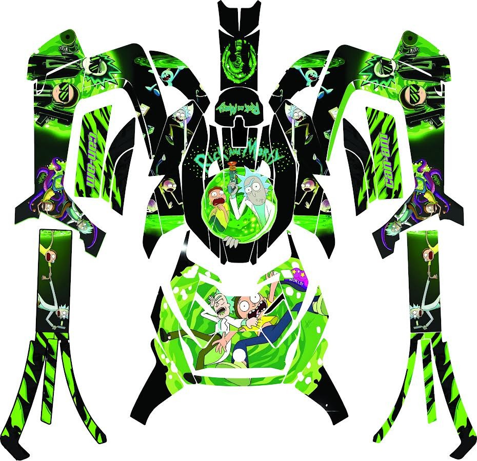 2019-2023 Can Am Ryker Wrap Graphics Kits GRAPHIC VINYL DECALS Grapfix Rick