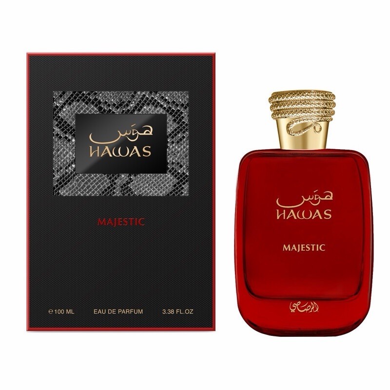 Rasasi Hawas Majestic Eau de Parfum Spray, Regular Size 3.38 fl oz Rasasi Hawas Majestic Eau de Parfum Spray, Regular Size 3.38 fl oz