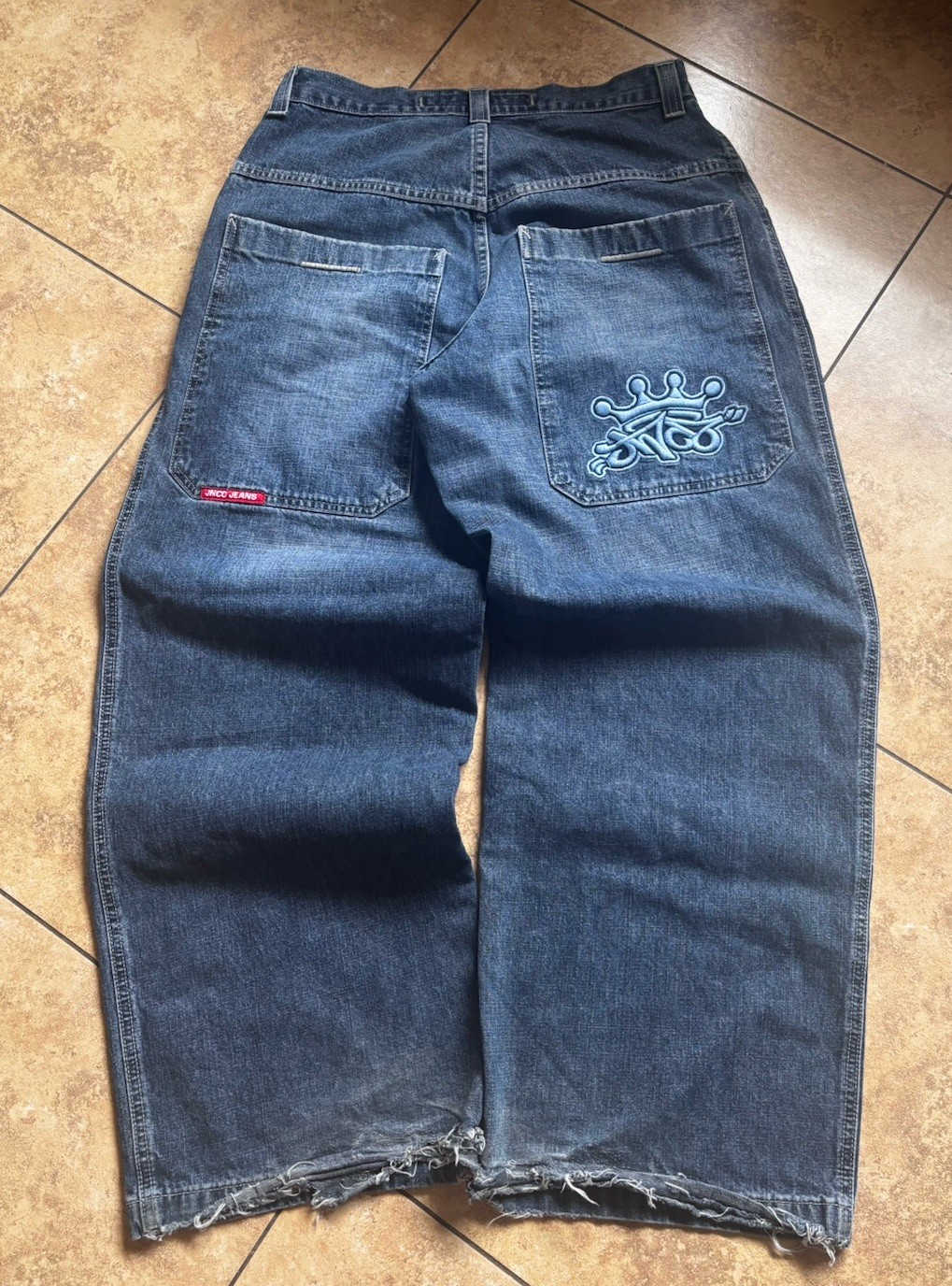 JNCO Men\'s Wide-Leg Jeans 34x32 100% Cotton, Y2K JNCO Men\'s Wide-Leg Jeans 34x32 100% Cotton, Y2K