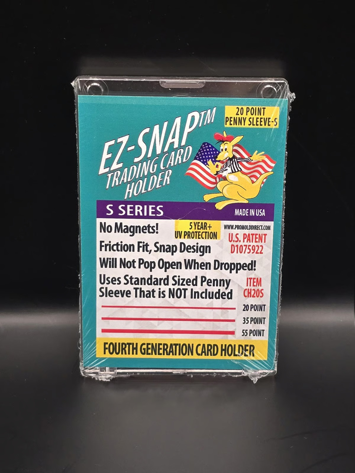 100x Pro-Mold CH20S 20pt 4th Gen EZ-Snap Card Holders S-Series w/ Sleeve 100x Pro-Mold CH20S 20pt 4th Gen EZ-Snap Card Holders S-Series w/ Sleeve