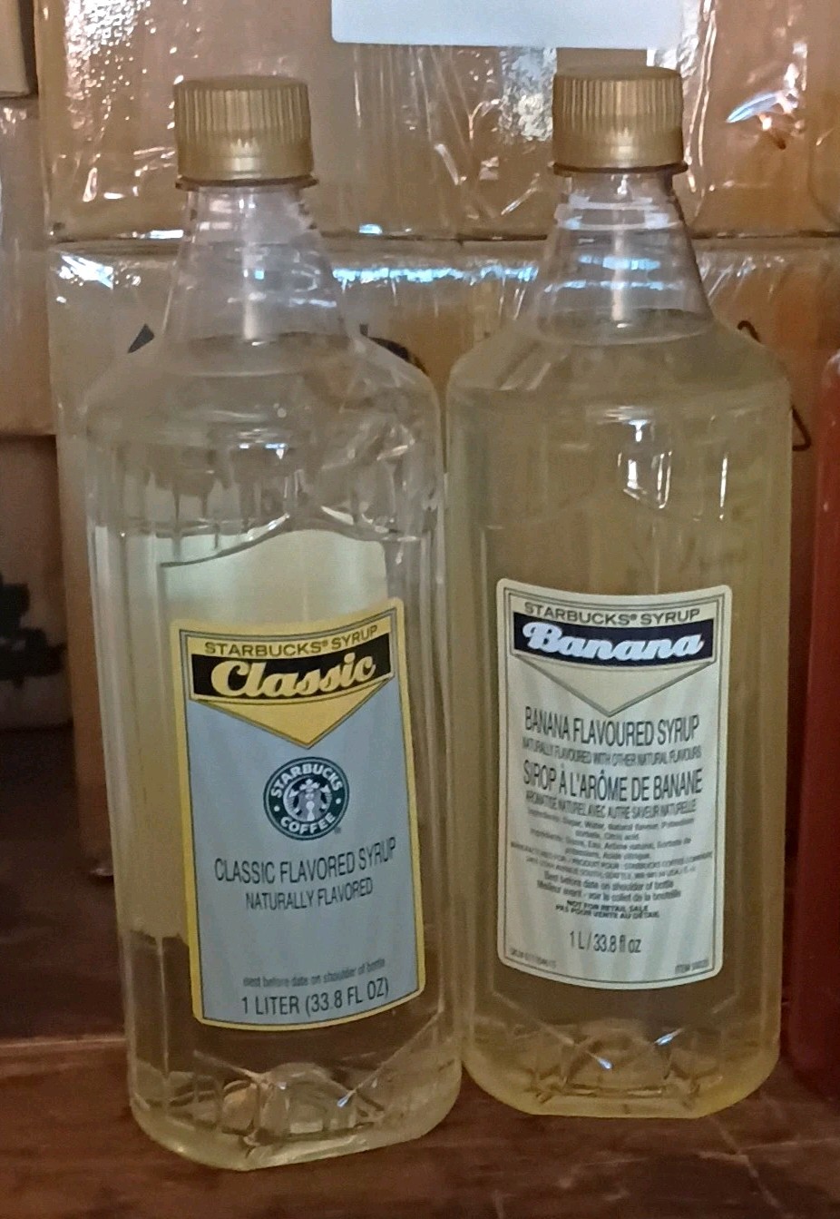 Starbucks Coffee Syrup Classic and bananna