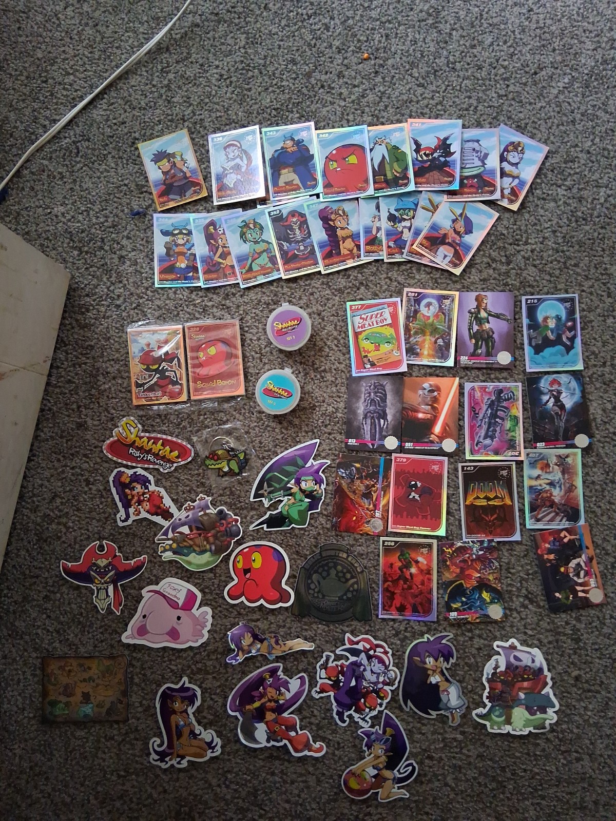 Shantae LRG Lot Pog Sets, Trading Cards, Stickers And More