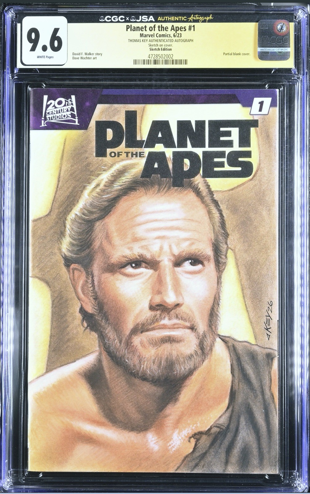 Planet of the Apes #1 Custom Sketch Variant (Marvel, 2023) \ Planet of the Apes #1 Custom Sketch Variant (Marvel, 2023) \