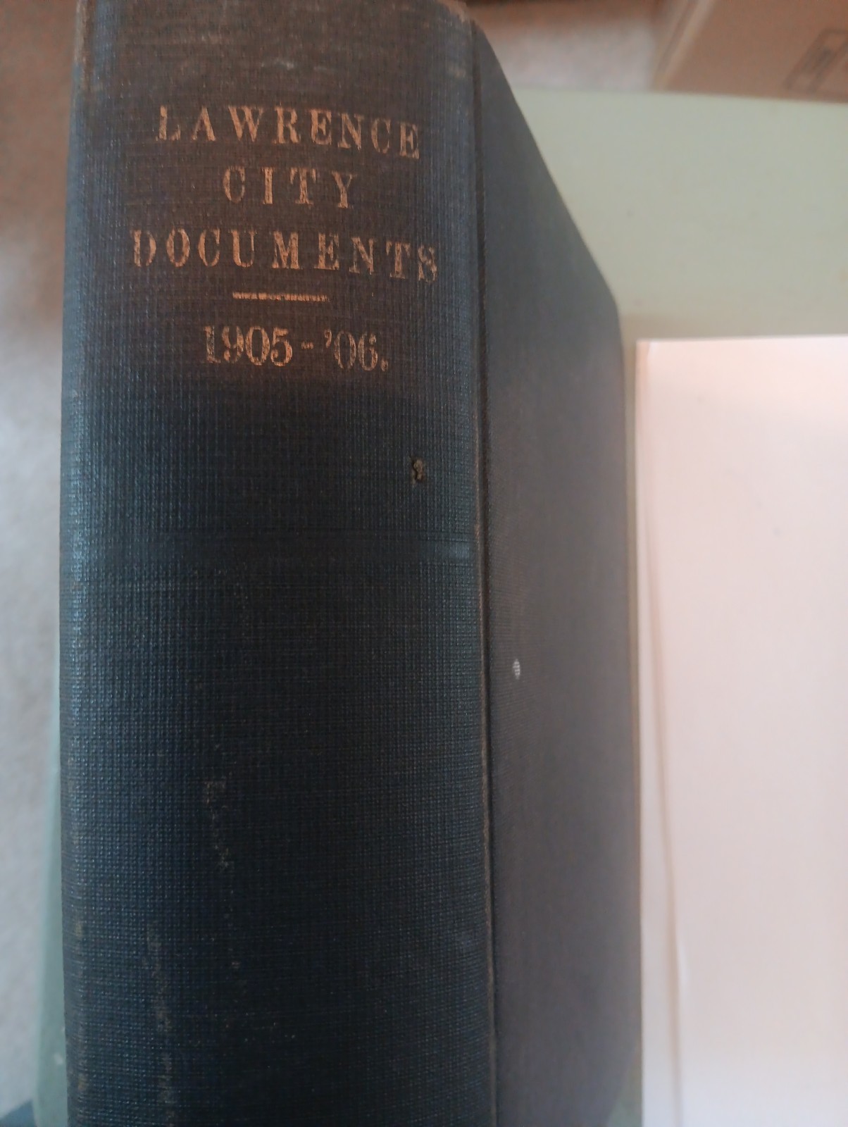 Antique 1906 Book Lawrence City Documents 1905+1906 Antique 1906 Book Lawrence City Documents 1905+1906