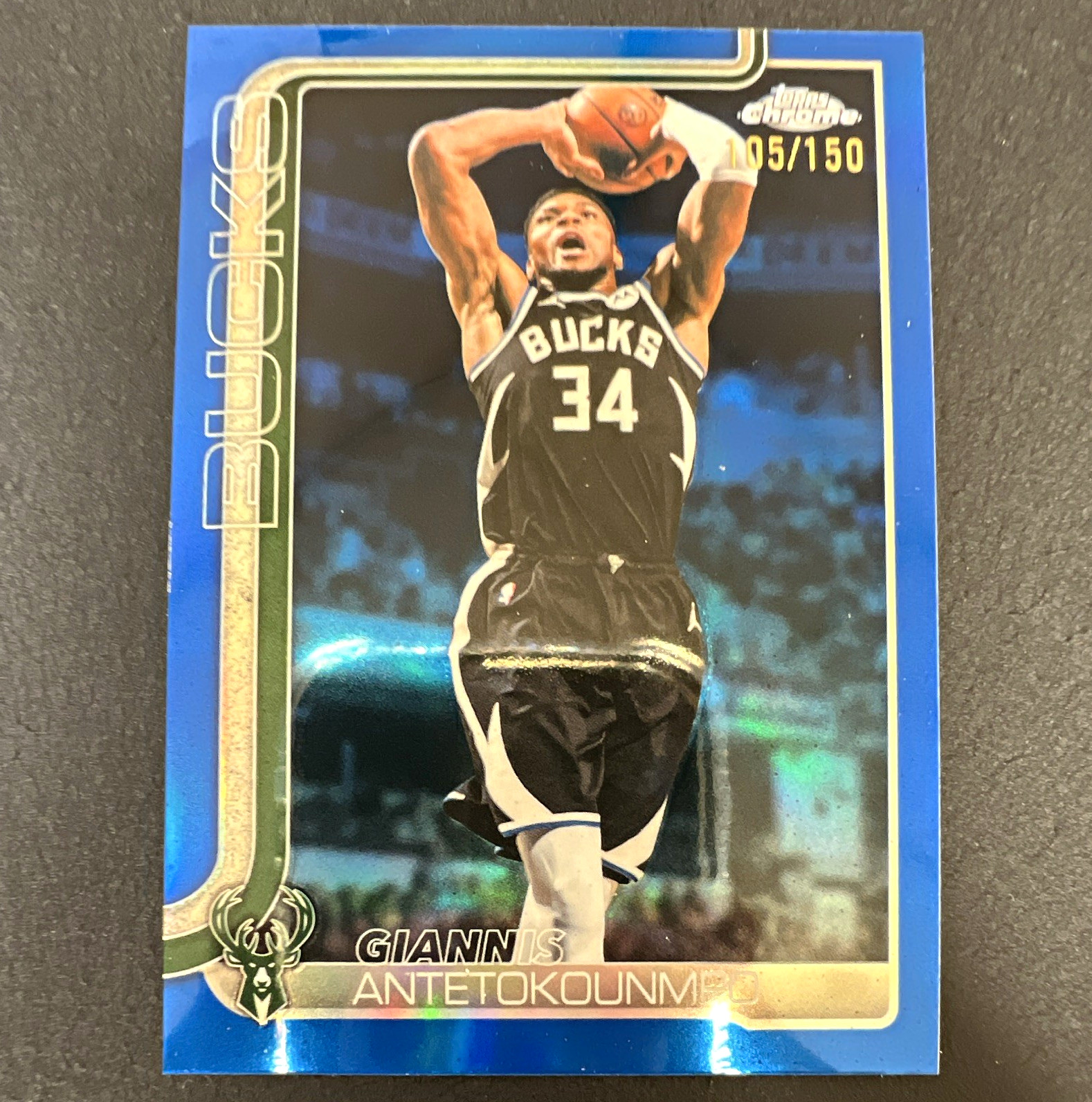 2025-26 Topps Chrome Update - Blue Refractor #7 - Giannis Antetokounmpo /150 2025-26 Topps Chrome Update - Blue Refractor #7 - Giannis Antetokounmpo /150