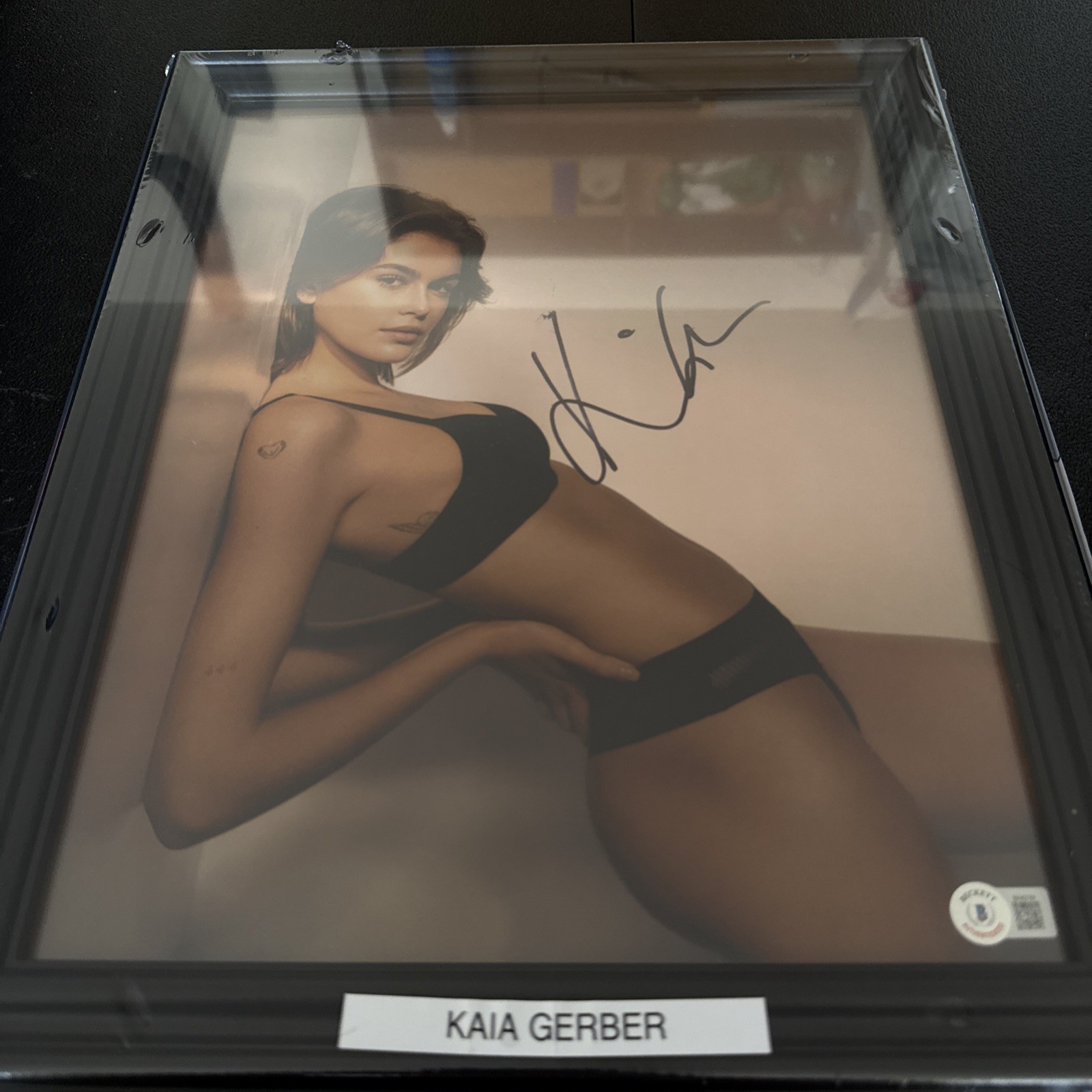 Kaia Gerber (11x14) Autographed Photo W Beckett Cert (Cindy Crawford’s Daughter)