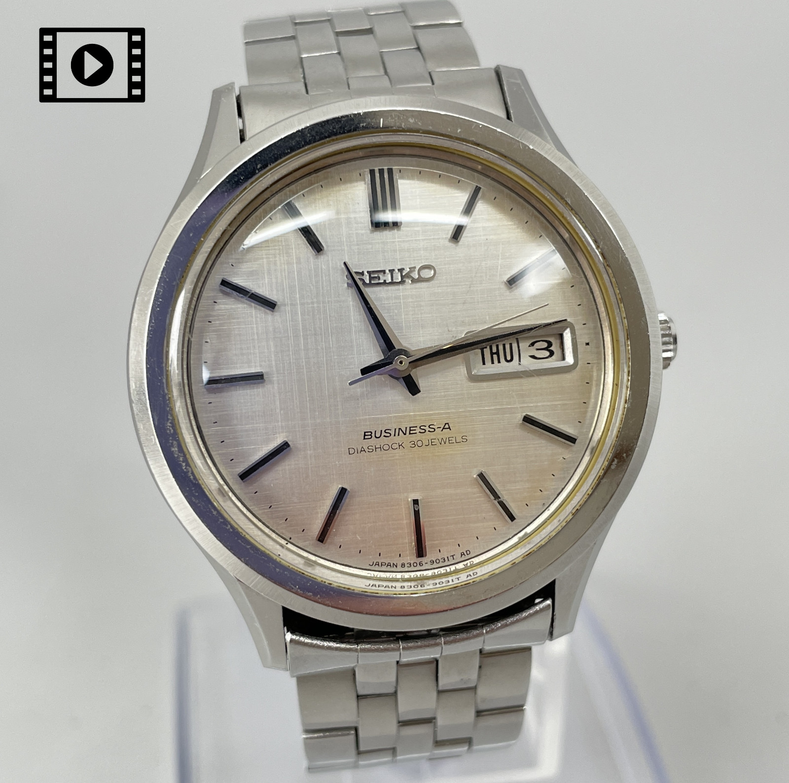 OH Serviced Seiko BUSINESS-A 8306-9030 [US Stock] Vtg 1967 Automatic Mens Watch