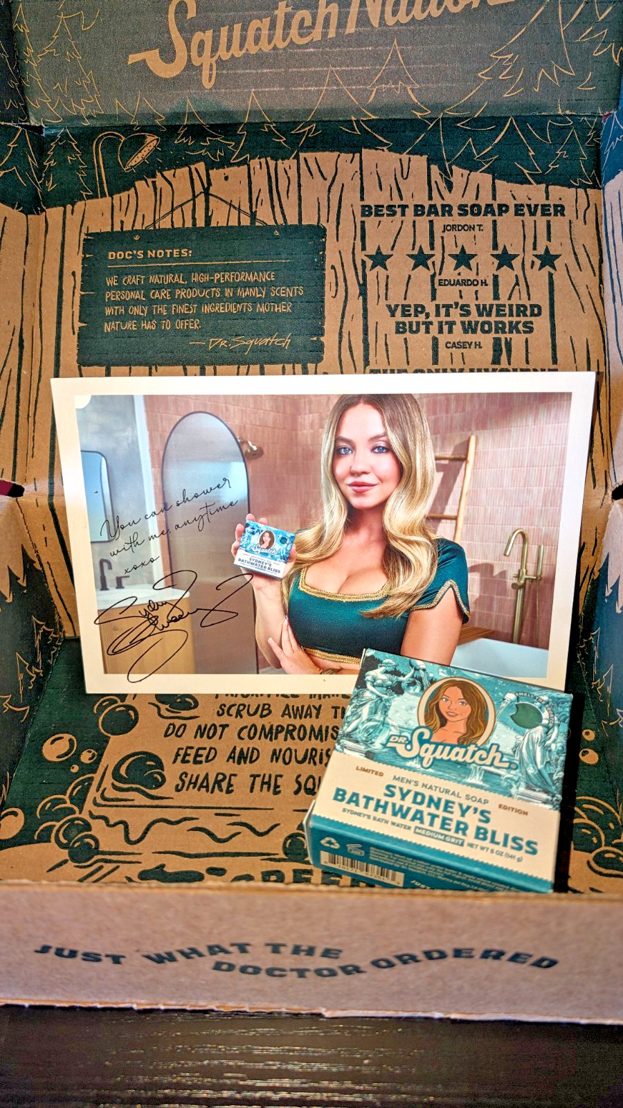 Sydney Sweeney’s Bathwater Bliss bar soap - Dr.Squatch #4381/5000