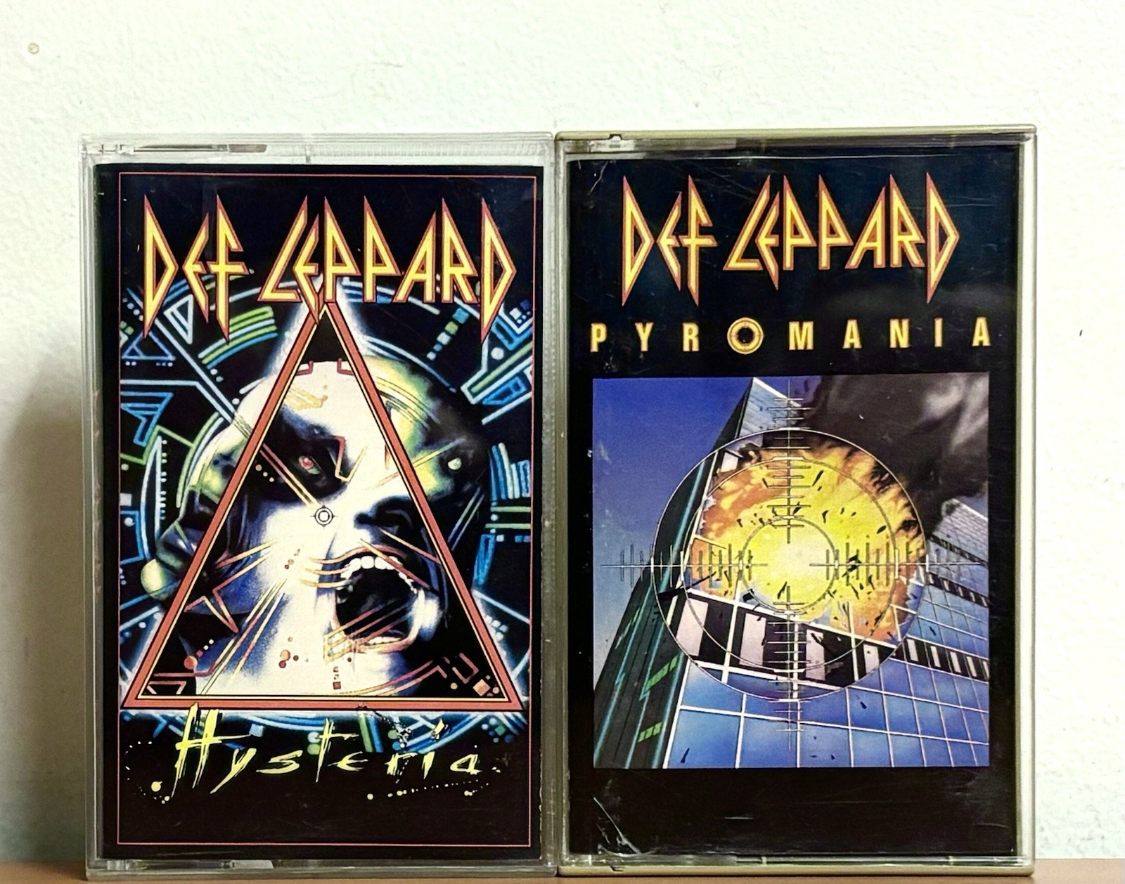 Lot of 2 Vintage Def Leppard Cassette Tapes Pyromania (1983) Hysteria (1987) Lot of 2 Vintage Def Leppard Cassette Tapes Pyromania (1983) Hysteria (1987)