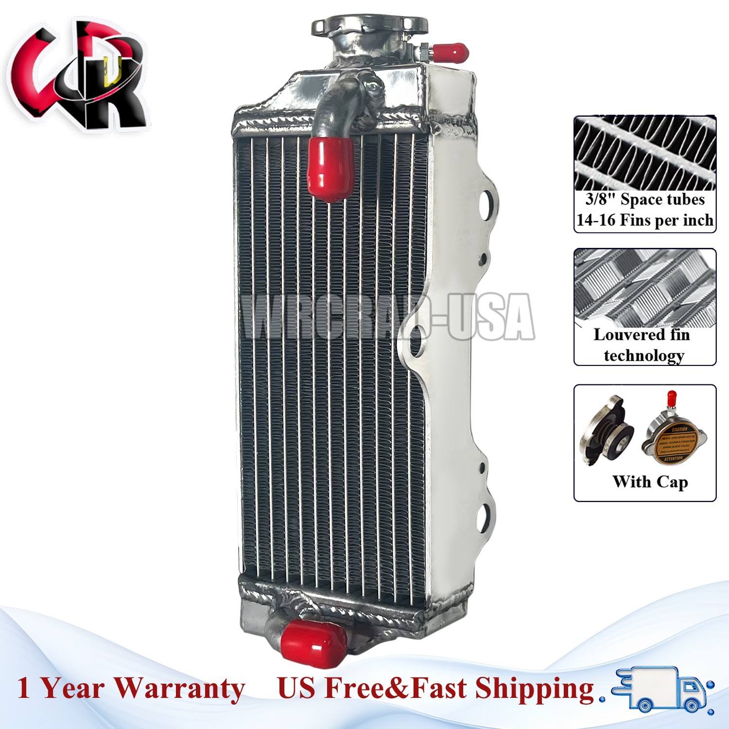 Performance Aluminum Radiator Fit Yamaha YZ85 YZ 85 YZ85LW 2022 2023 2024 2025