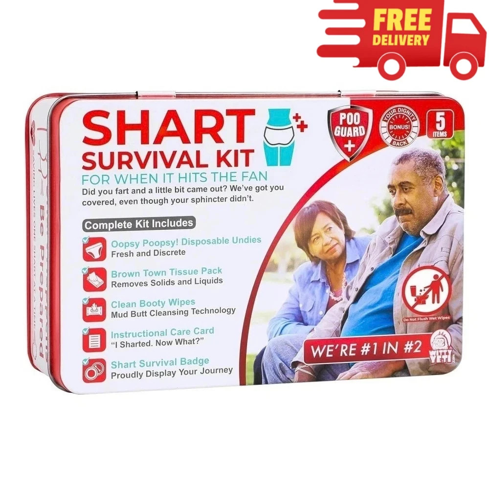 Funny Shart Survival Kit By Witty Yeti Ultimate Poop Prank Gag Gift Kit Contain Funny Shart Survival Kit By Witty Yeti Ultimate Poop Prank Gag Gift Kit Contain