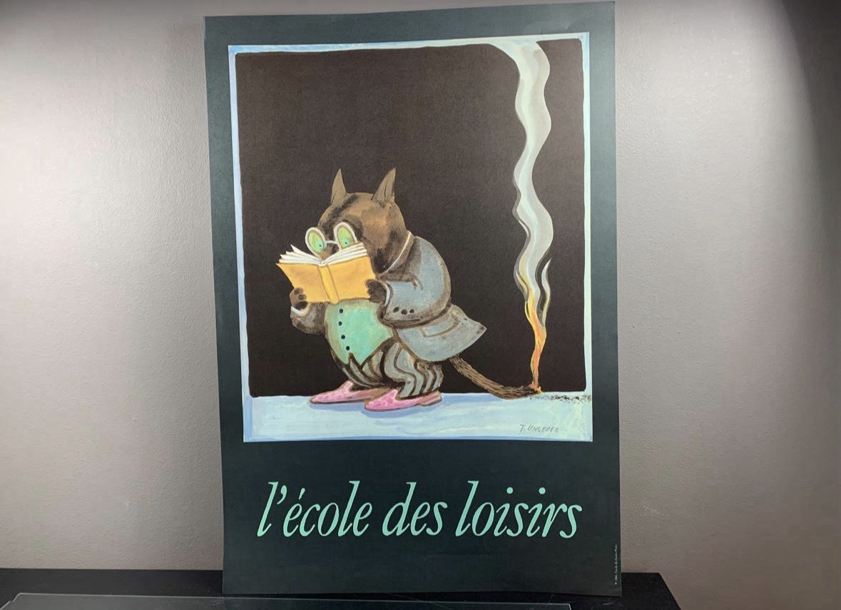 Original Vintage French Poster: L’école des loisirs – Tomi Ungerer – 1981 Original Vintage French Poster: L’école des loisirs – Tomi Ungerer – 1981