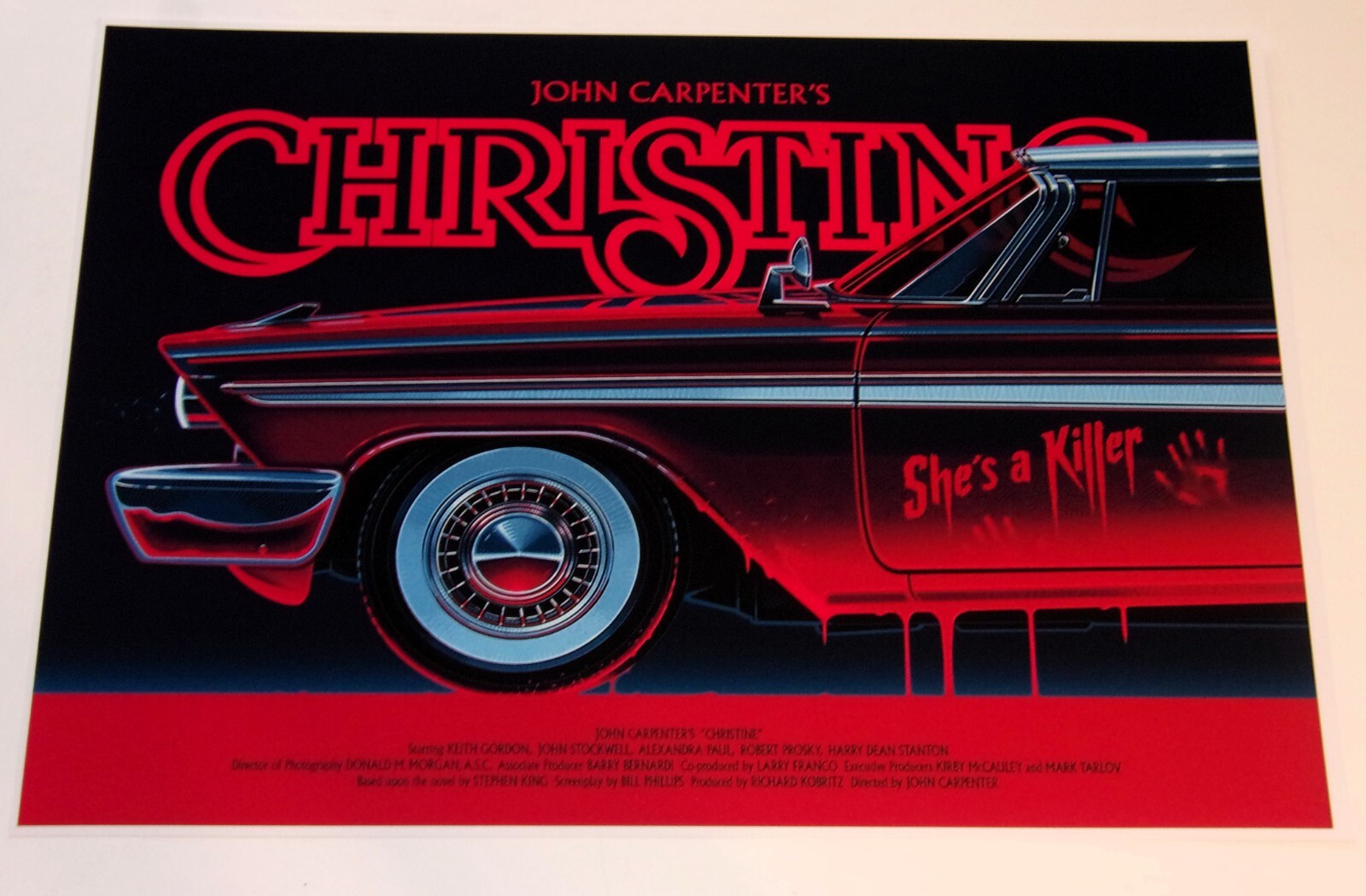 Christine 1983 John Carpenter '58 Plymouth Fury Alt Poster 19