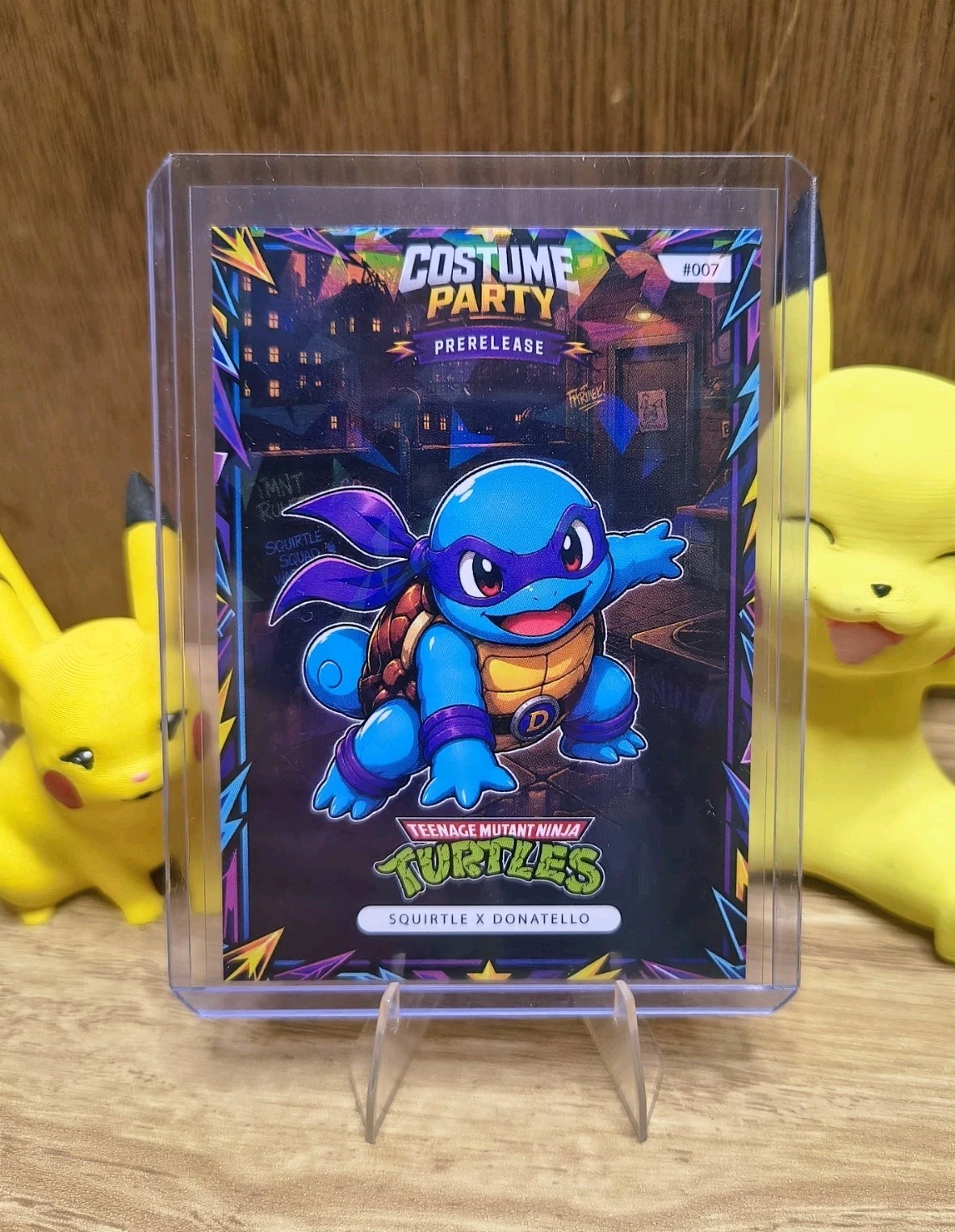 Squirtle Cosplay Donatello TMNT #007 - Costume Party Prerelease Cracked Ice NM