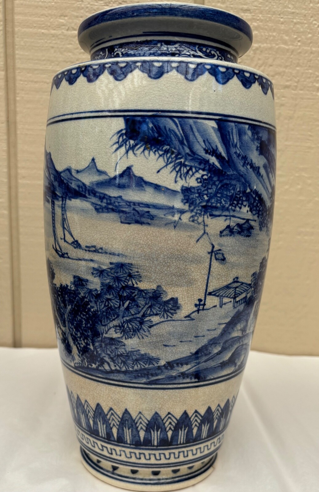 Antique 1900's Dynasty Blue Vase