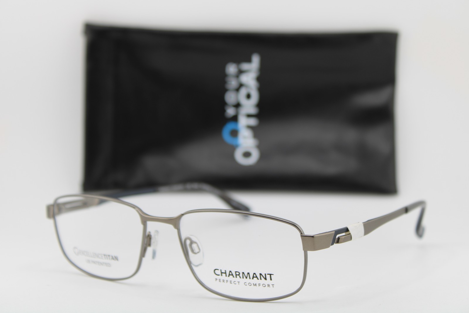 NEW CHARMANT CH12312 GR GREY BLUE PERFECT COMFORT AUTHENTIC EYEGLASSES 55-17 NEW CHARMANT CH12312 GR GREY BLUE PERFECT COMFORT AUTHENTIC EYEGLASSES 55-17