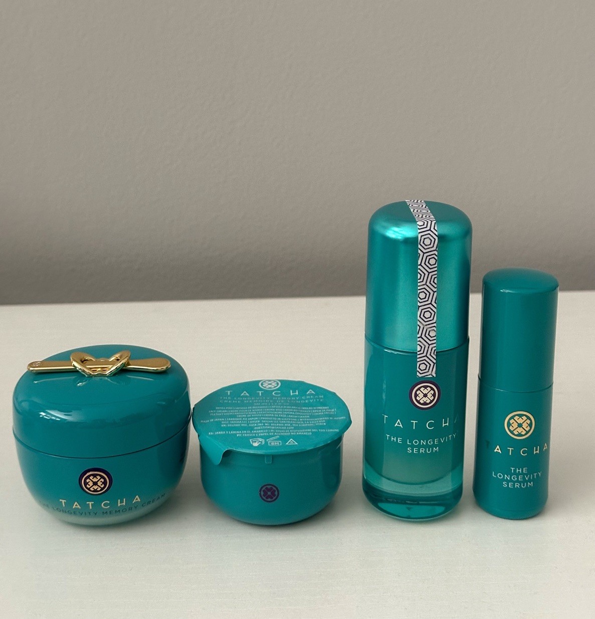 TATCHA Longevity Bundle (4 Piece set) - 2X Moisturizer, 2X serum - $272 MSRP TATCHA Longevity Bundle (4 Piece set) - 2X Moisturizer, 2X serum - $272 MSRP