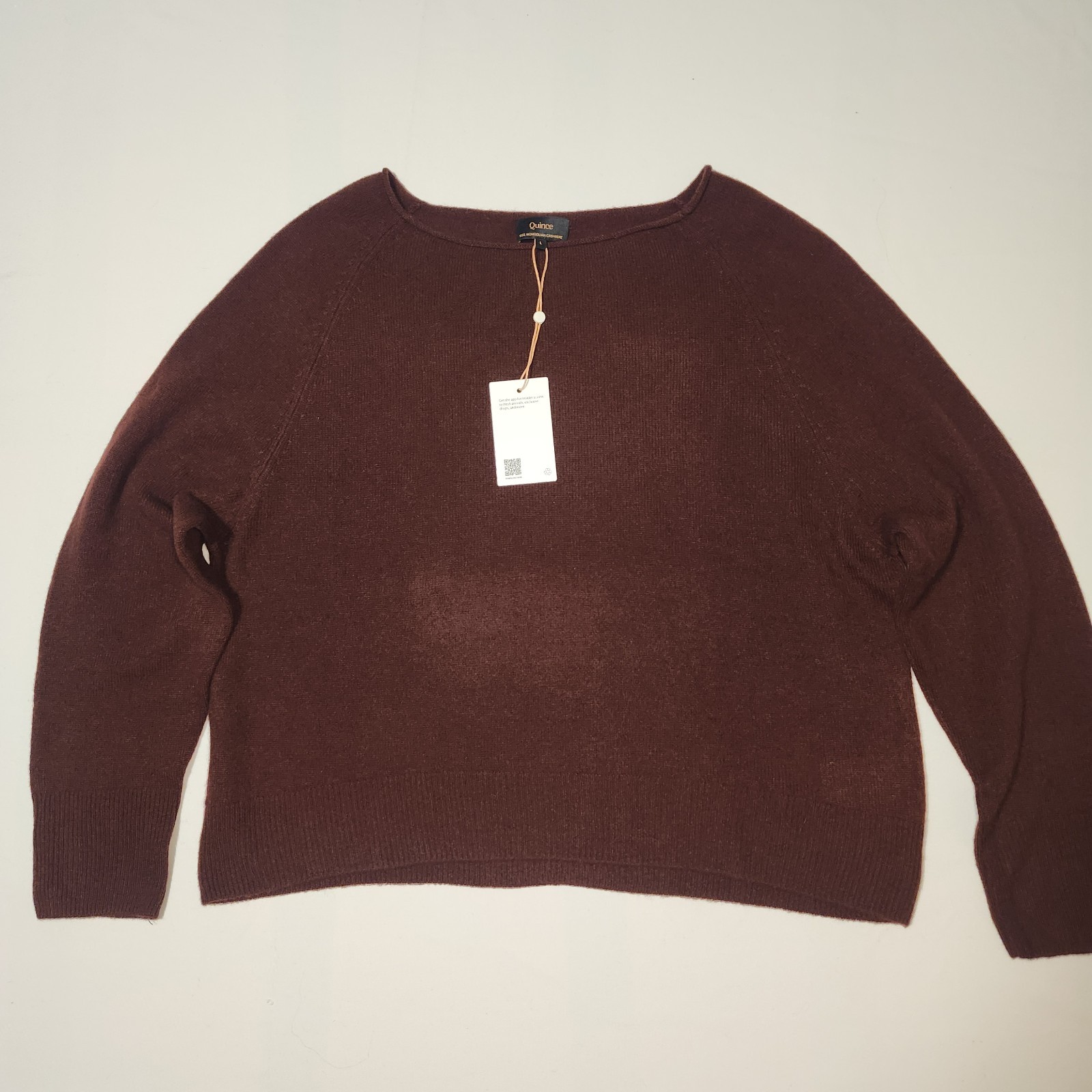 Quince Mongolian Cashmere Sweater Womens Large Rich Burgundy Roll Neck Luxury Quince Mongolian Cashmere Sweater Womens Large Rich Burgundy Roll Neck Luxury
