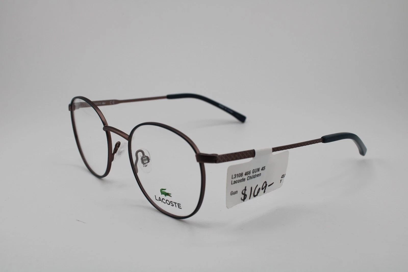 NEW LACOSTE L3108 466 BLUE GRAY AUTHENTIC FRAMES EYEGLASSES 45-18 NEW LACOSTE L3108 466 BLUE GRAY AUTHENTIC FRAMES EYEGLASSES 45-18
