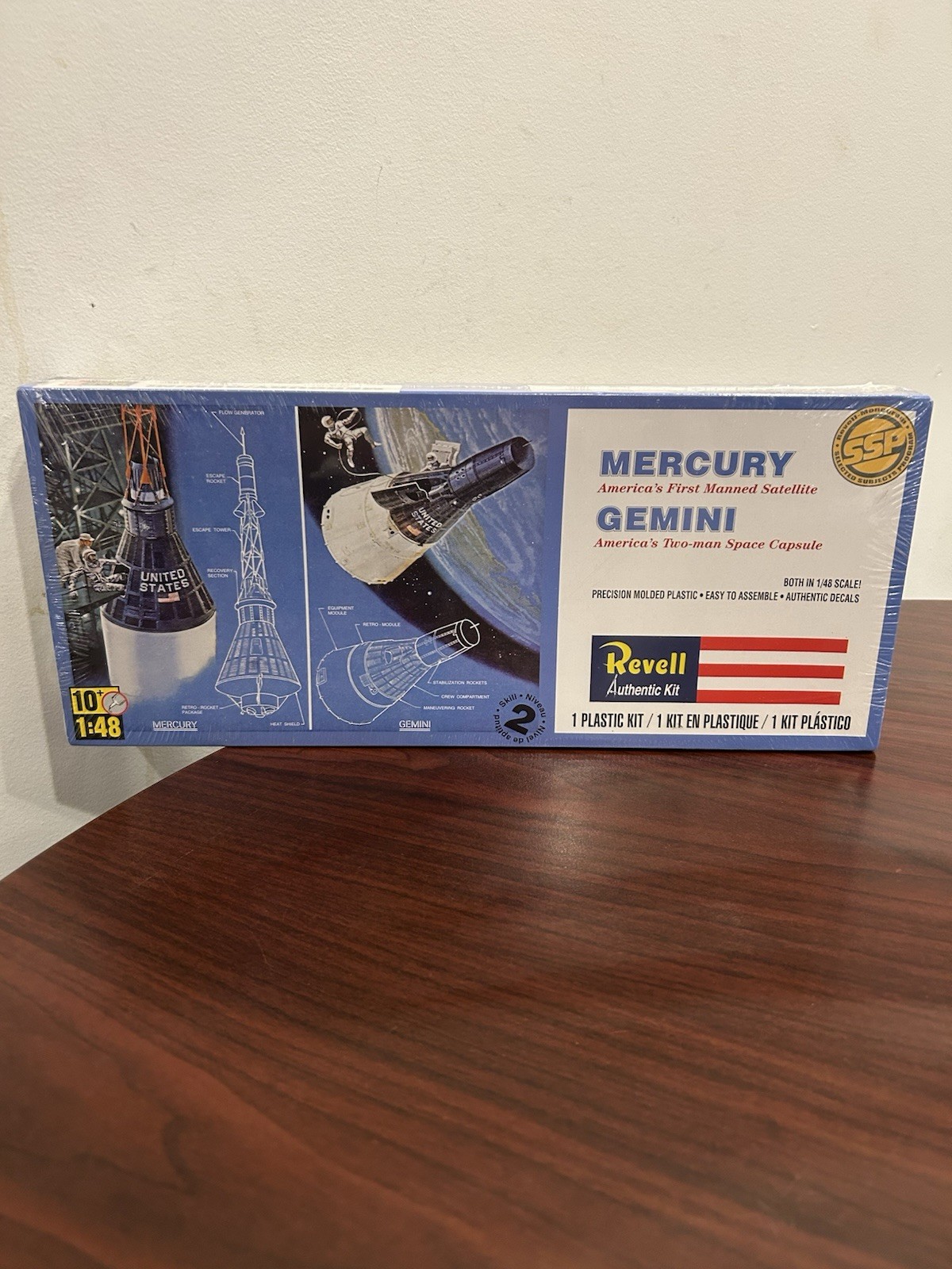 Revell Mercury and Gemini Space Capsules 1/48 Scale Kit #85-1834 FACTORY SEALED Revell Mercury and Gemini Space Capsules 1/48 Scale Kit #85-1834 FACTORY SEALED