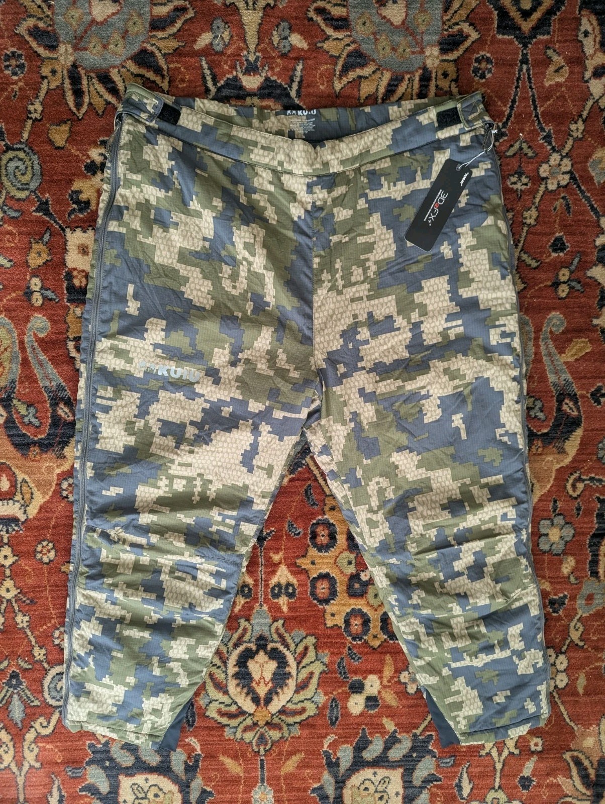 Kuiu Kenai Insulated Puffy Pants Verde Camo Size XL New with Tags Kuiu Kenai Insulated Puffy Pants Verde Camo Size XL New with Tags