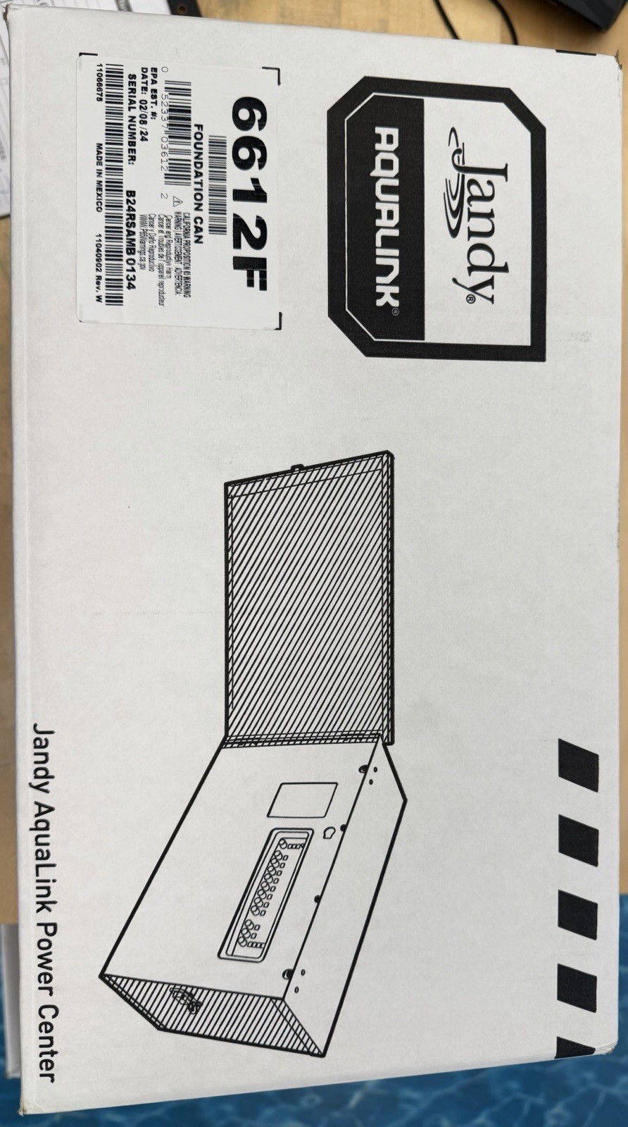Jandy Aqualink 6612F Power Center Foundation Can Jandy Aqualink 6612F Power Center Foundation Can