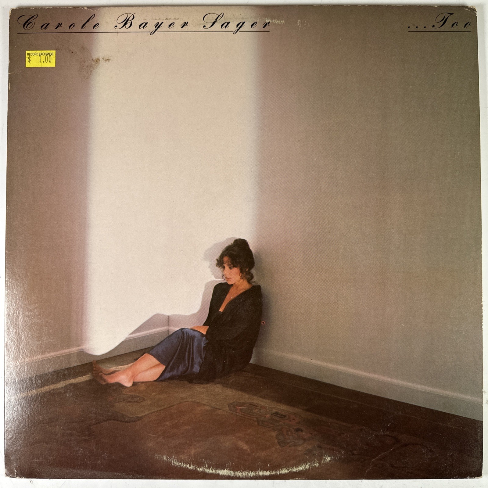 Carole Bayer Sager Too LP Record Album Vinyl