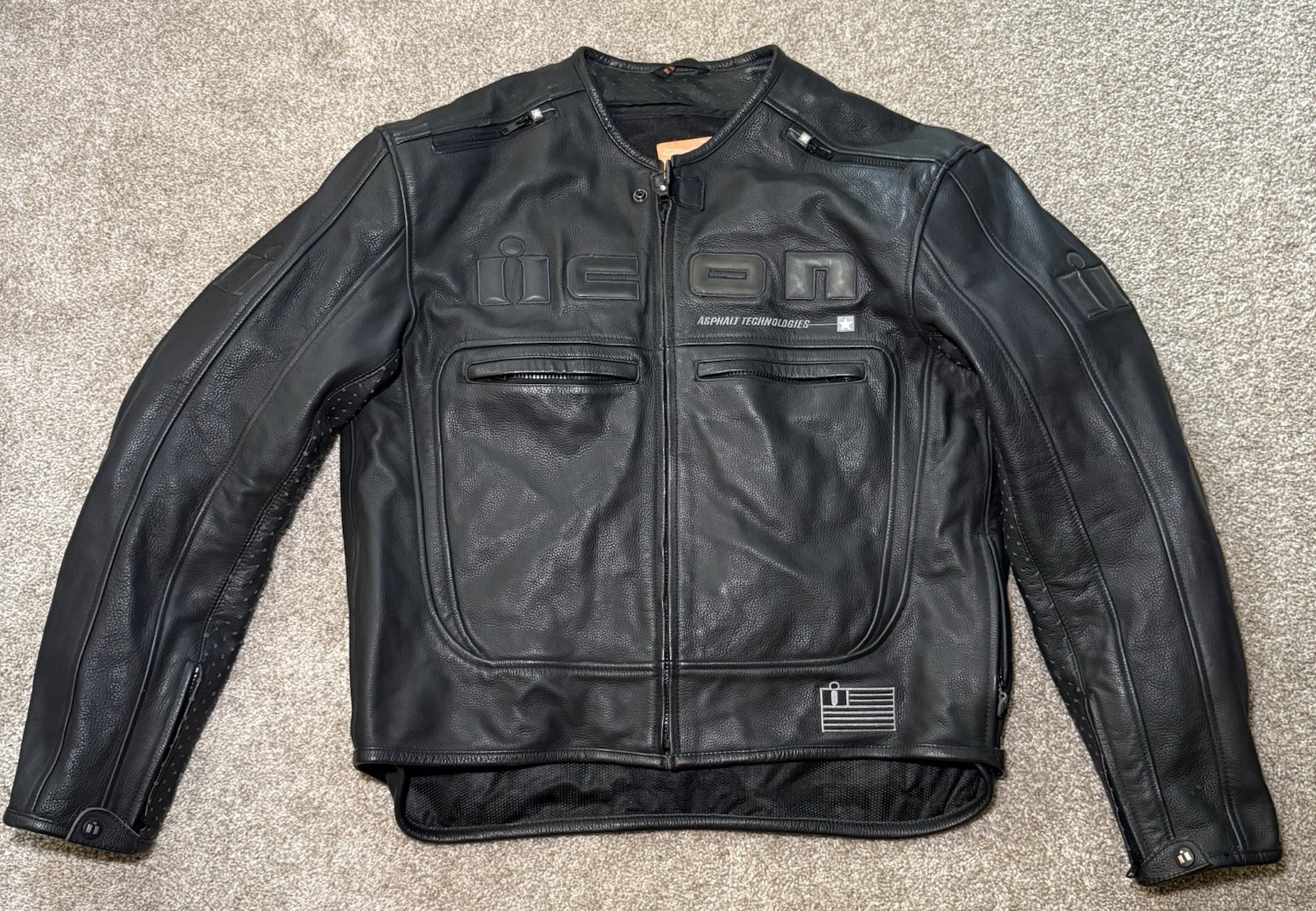 ICON Motorsports Motorhead Asphalt Technologies Motorcycle Jacket - 2XL ICON Motorsports Motorhead Asphalt Technologies Motorcycle Jacket - 2XL