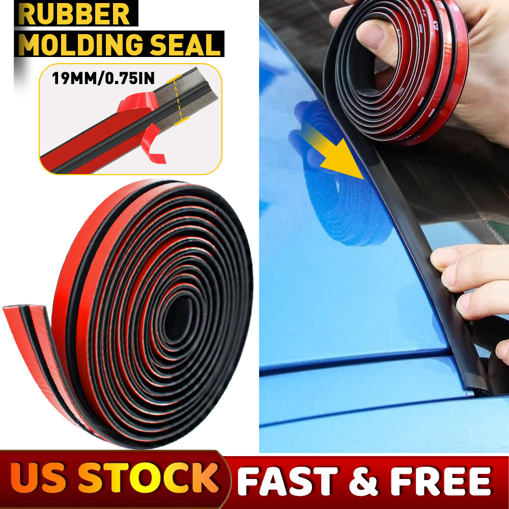 4M 13FT Rubber Seal Weather Strip Trim Car Front Rear Windshield Sunroof Edge US