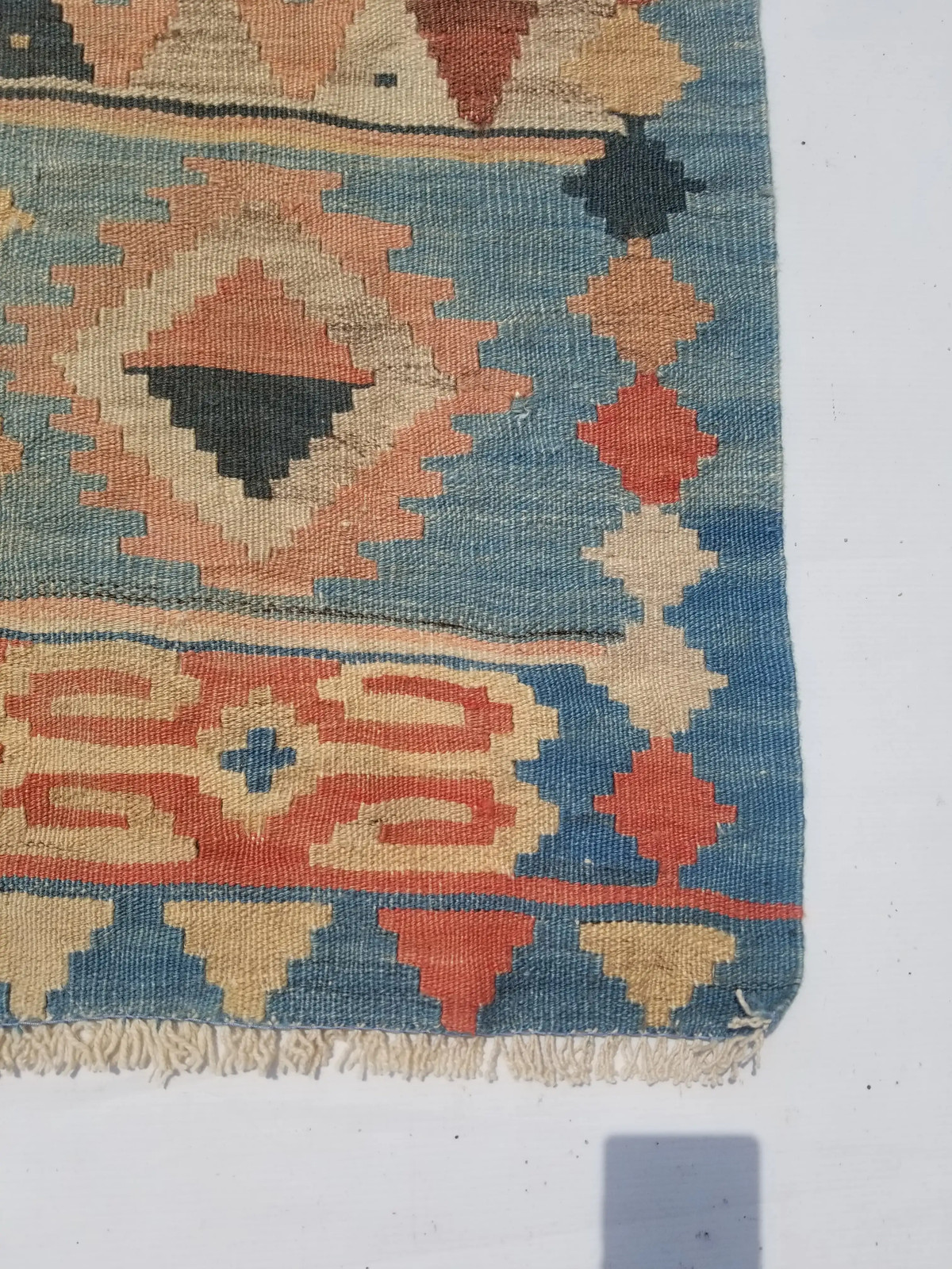 Vintage Traditional Handmade Turkish Wool Multi Tapestry Kilim Runner 9.2x2.9ft Vintage Traditional Handmade Turkish Wool Multi Tapestry Kilim Runner 9.2x2.9ft