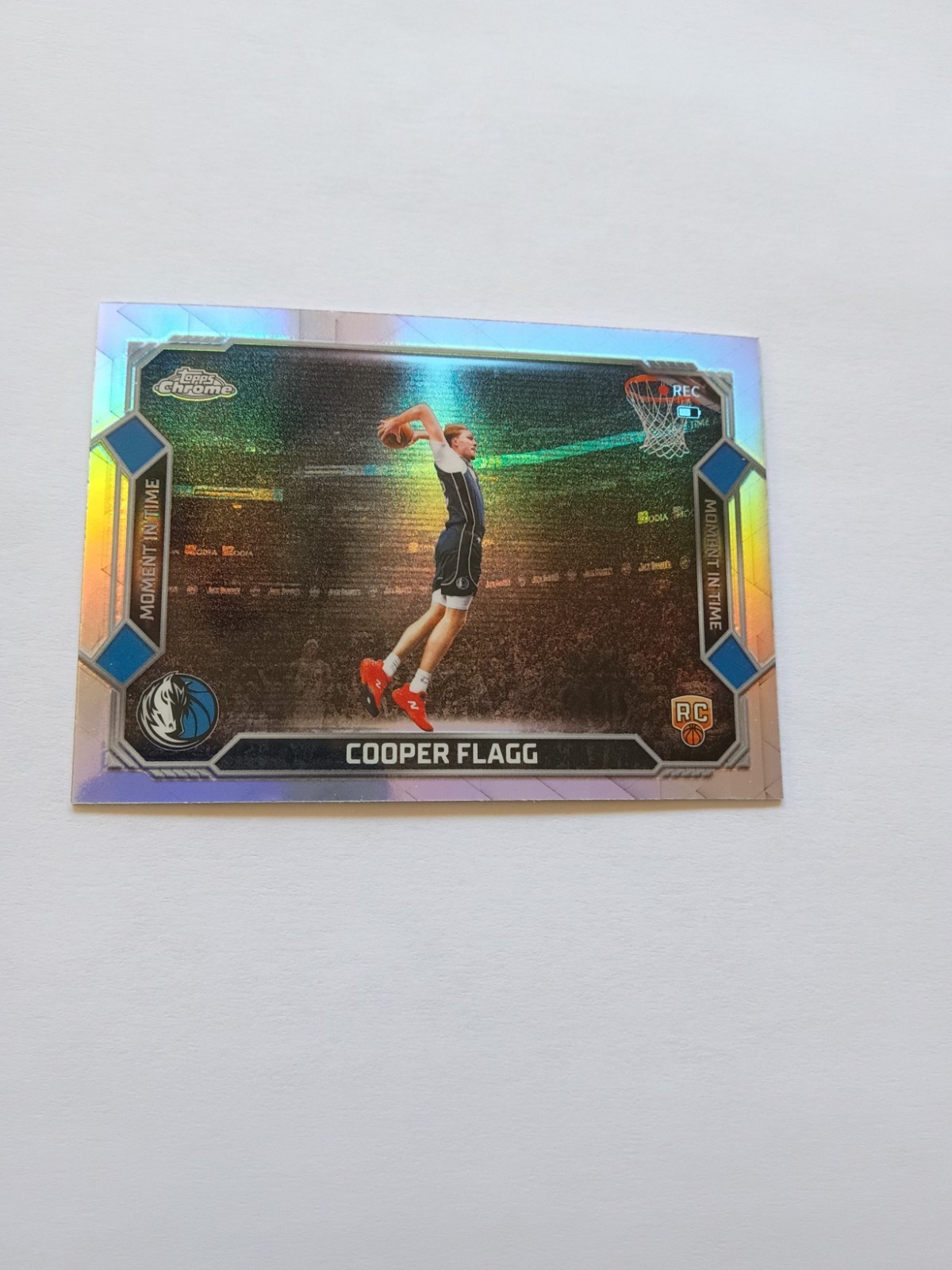2025-26 Topps Chrome Update Cooper Flagg RC Moment In Time Refractor #MT-16 2025-26 Topps Chrome Update Cooper Flagg RC Moment In Time Refractor #MT-16