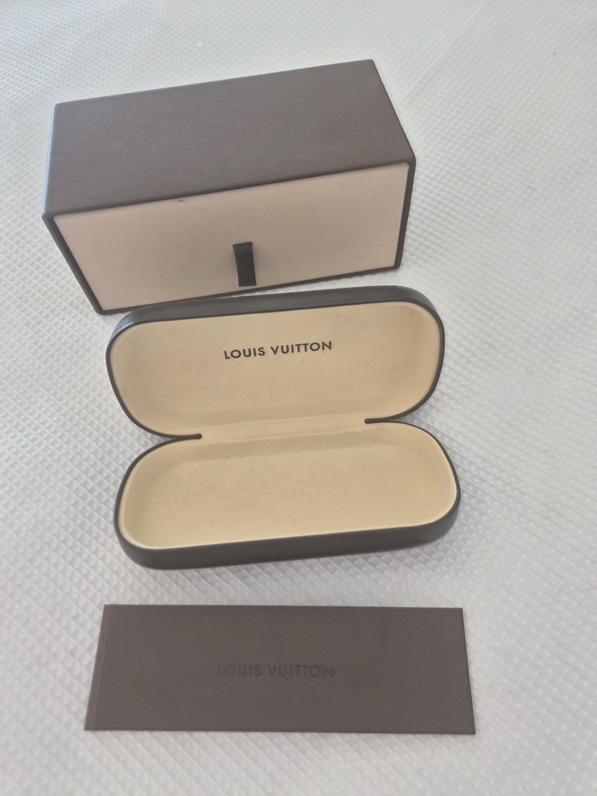 Authentic Vintage Louis Vuitton Sunglasses Eyeglasses Hard Case Box & Booklet