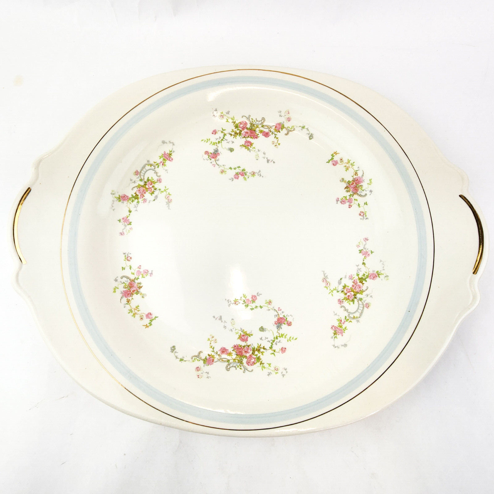 Vintage Limoges Nancy Rose Candle Light Serving Platter Tray Oval Large Vintage Limoges Nancy Rose Candle Light Serving Platter Tray Oval Large