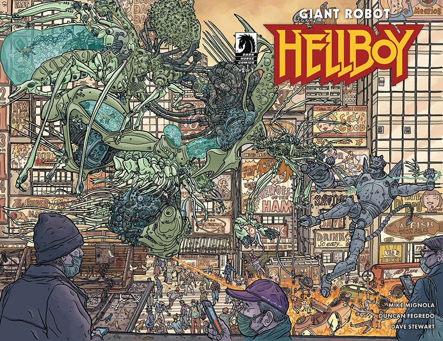 💥🤖 GIANT ROBOT HELLBOY #2 GEOF DARROW VARIANT B DARK HORSE 2023 MIKE MIGNOLA
