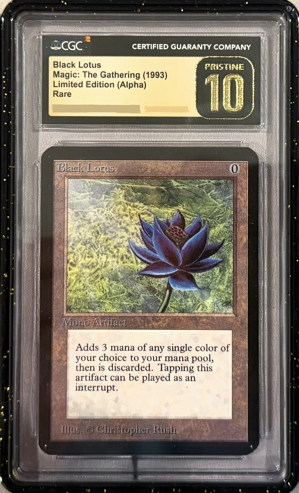 Alpha Black Lotus CGC Pristine 10 Pop 3 Magic the Gathering MTG 