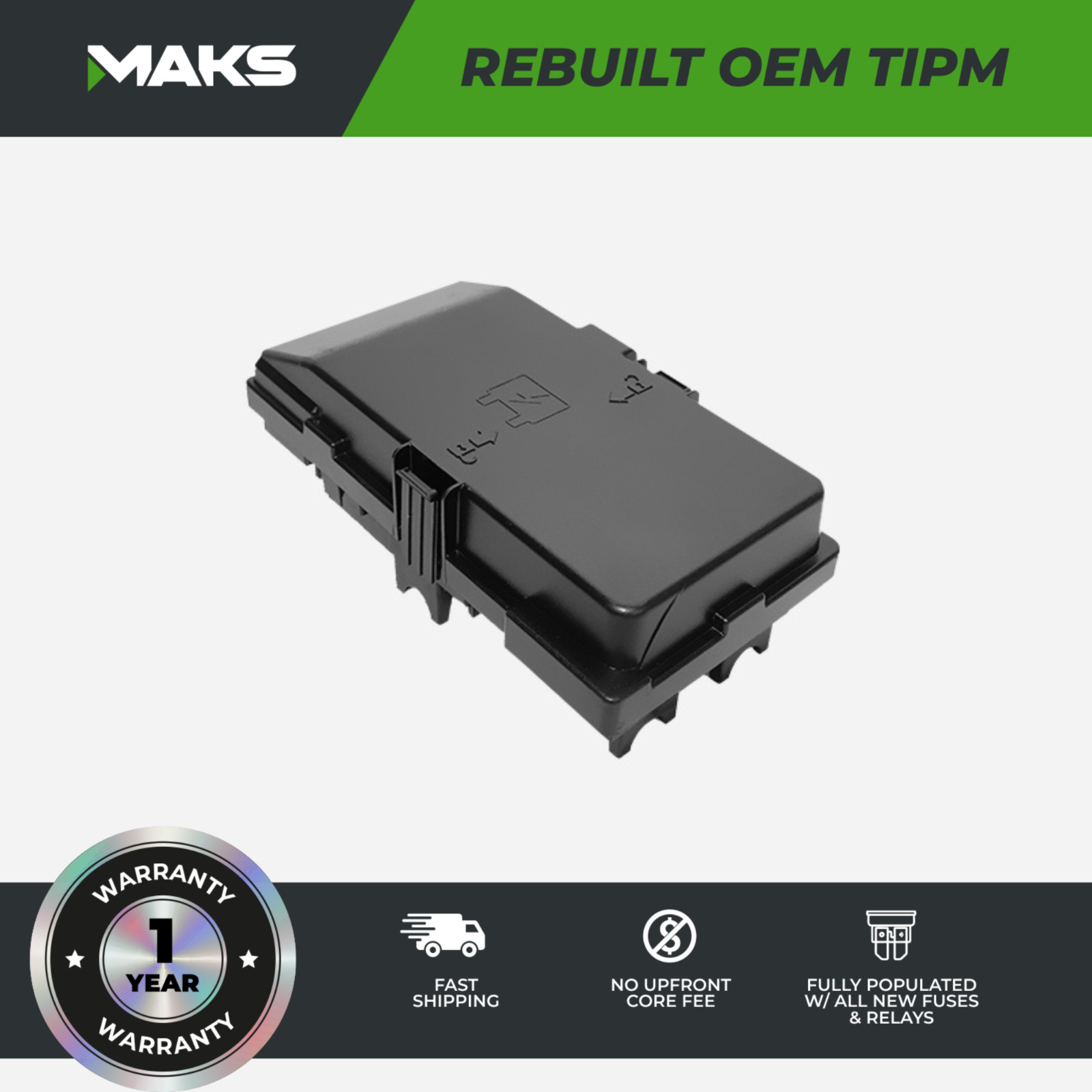 2016 - 2017 Jeep Cherokee OEM Rebuilt TIPM Fuse Box 68264526 - 1 YEAR WARRANTY