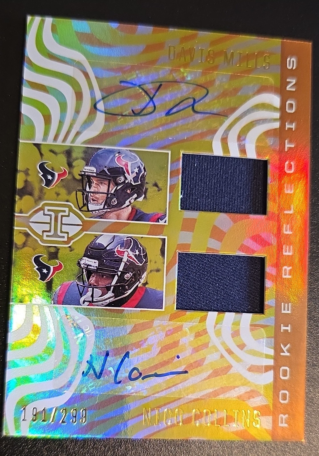 2021 Panini Illusions - Rookie Reflections Nico Collins/Davis Mills 2021 Panini Illusions - Rookie Reflections Nico Collins/Davis Mills