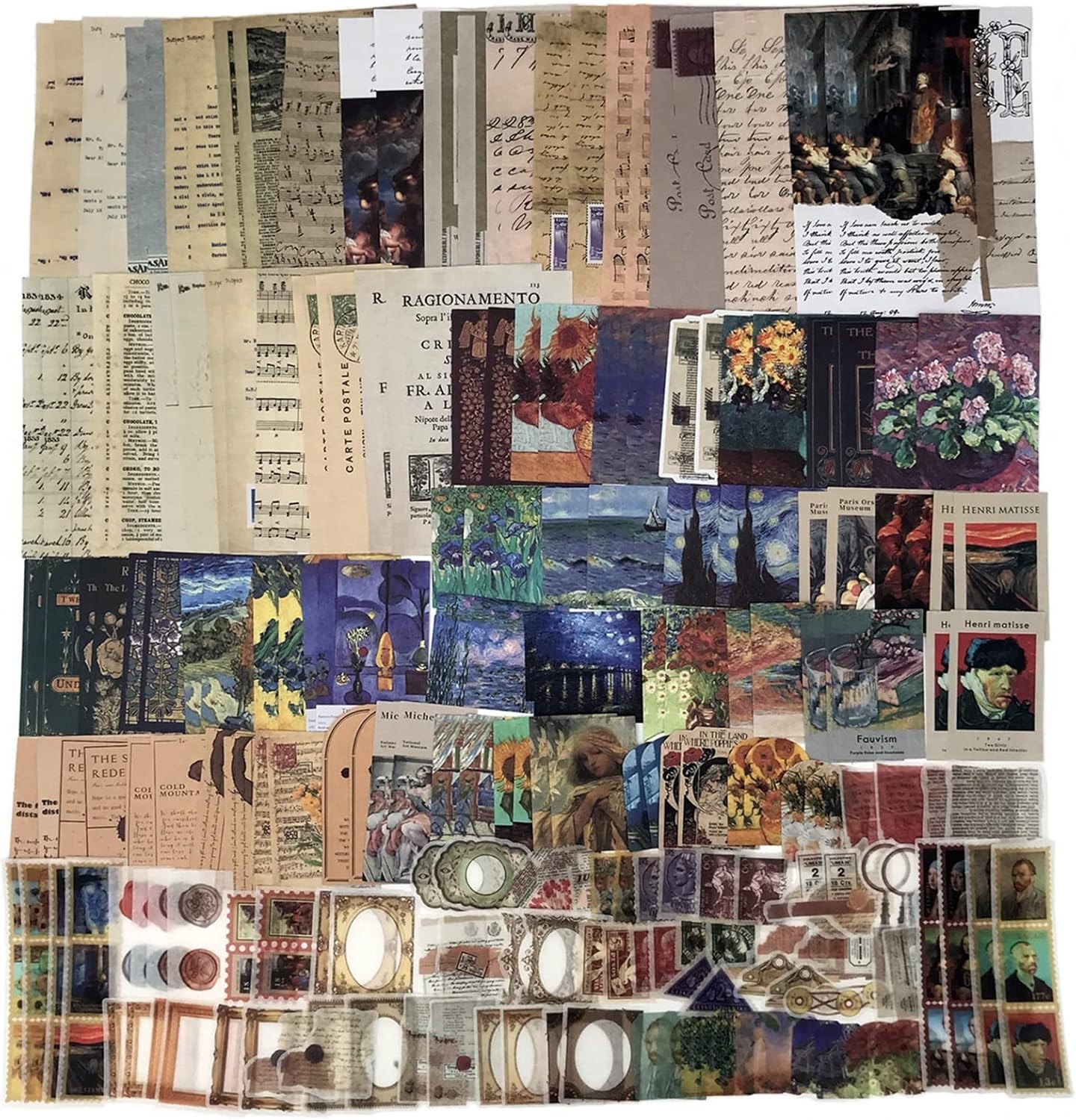 Draupnir 200Pcs Vintage Junk Journal Supplies,Scrapbook Supplies Scrapbooking Draupnir 200Pcs Vintage Junk Journal Supplies,Scrapbook Supplies Scrapbooking