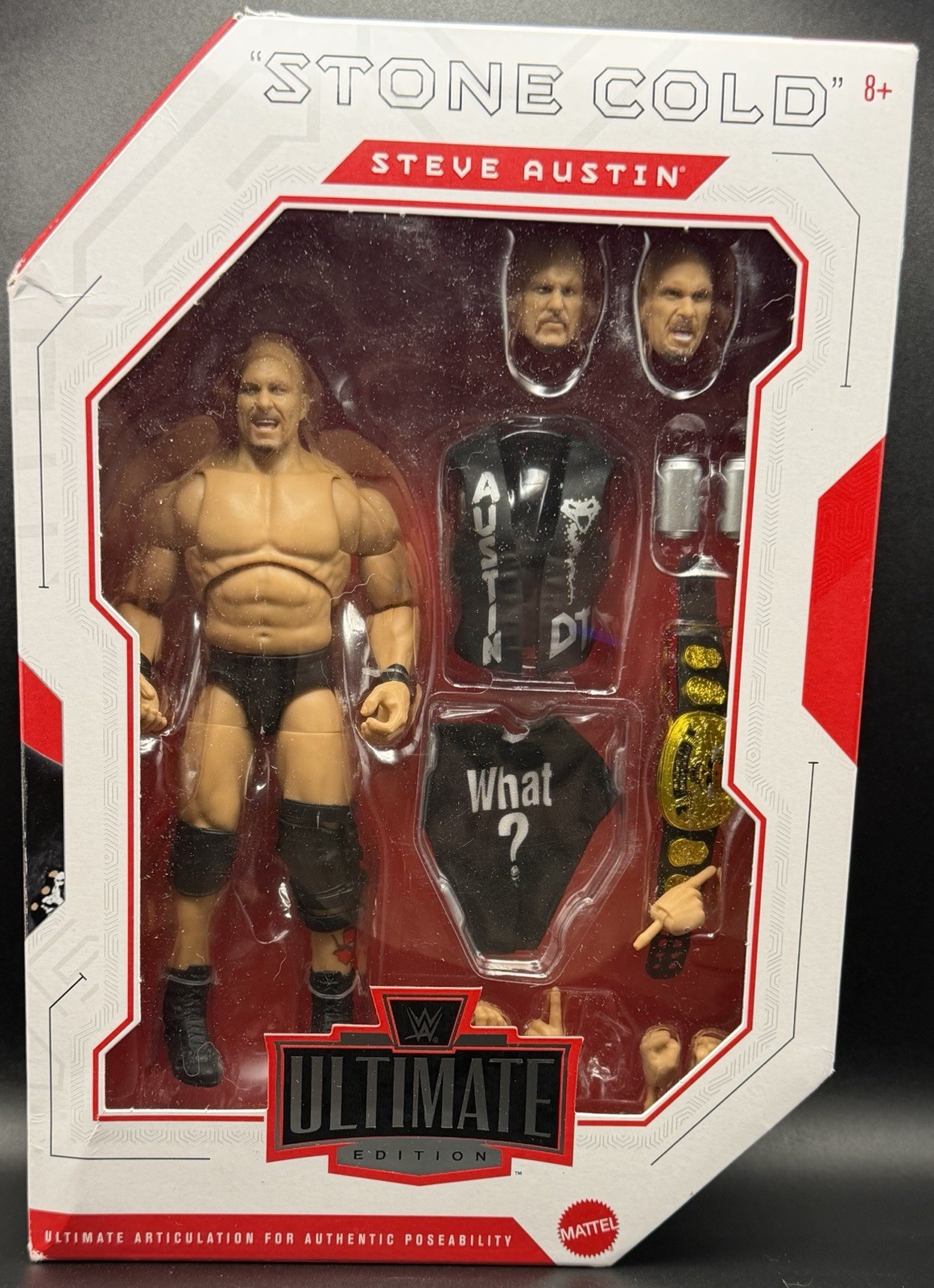 WWE Stone Cold Steve Austin Mattel Ultimate Figure - Lightly Damaged Box WWE Stone Cold Steve Austin Mattel Ultimate Figure - Lightly Damaged Box