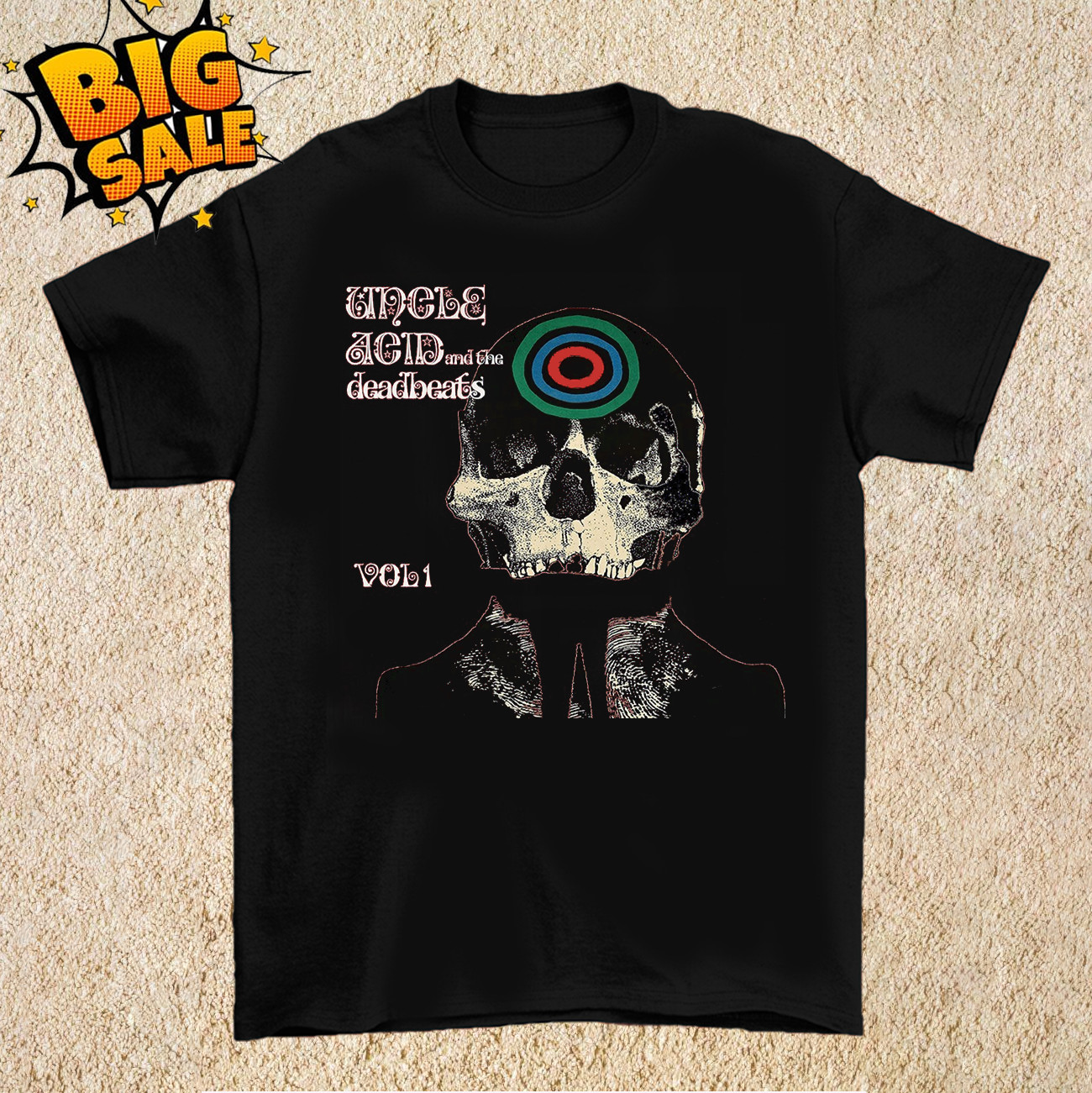 Uncle Acid And The Deadbeats Band Volume 1 Shirt Full Size Unisex PR279 Uncle Acid And The Deadbeats Band Volume 1 Shirt Full Size Unisex PR279