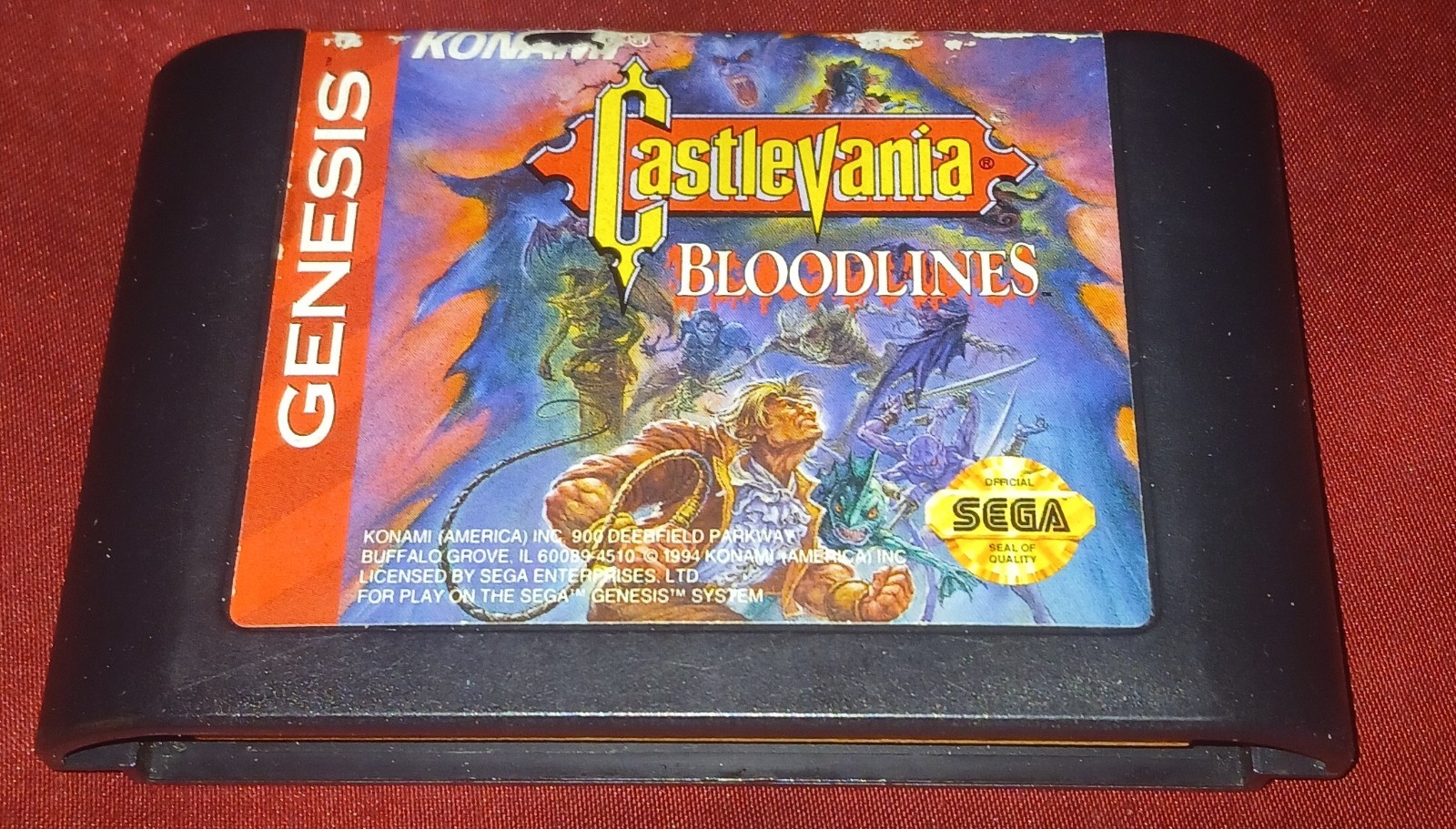 Vtg Castlevania: Bloodlines Sega Genesis 1994 Game ONLY Tested & Works Properly Vtg Castlevania: Bloodlines Sega Genesis 1994 Game ONLY Tested & Works Properly