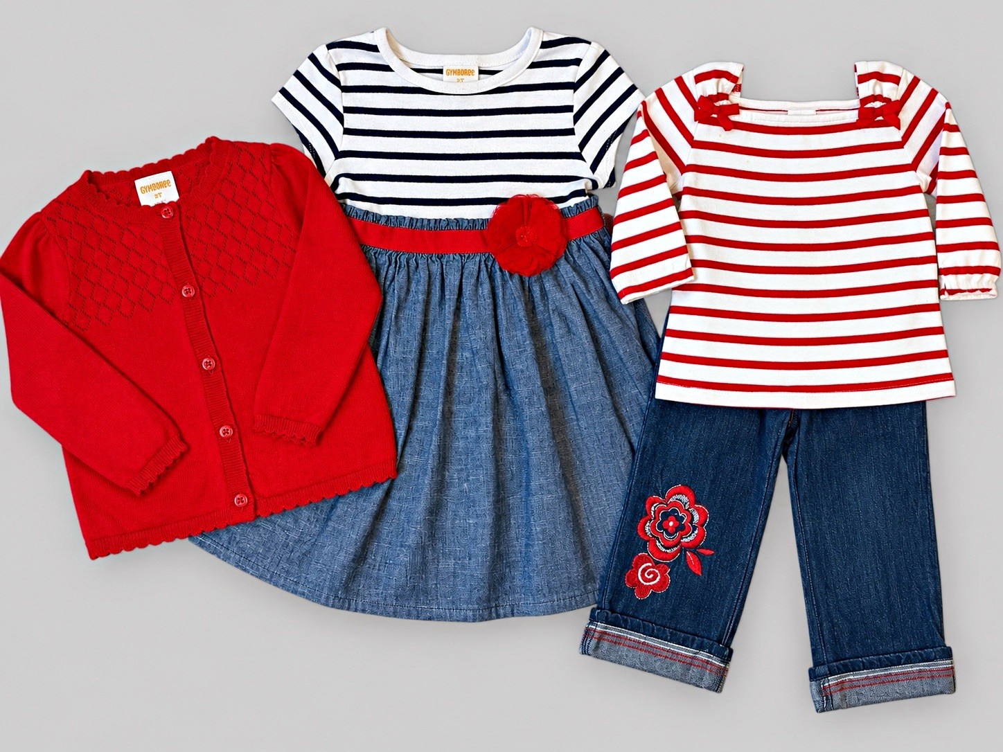 Gymboree Parisian Afternoon 2T 5pc Lot Dress Cardigan Jeans Tops 2014 HTF