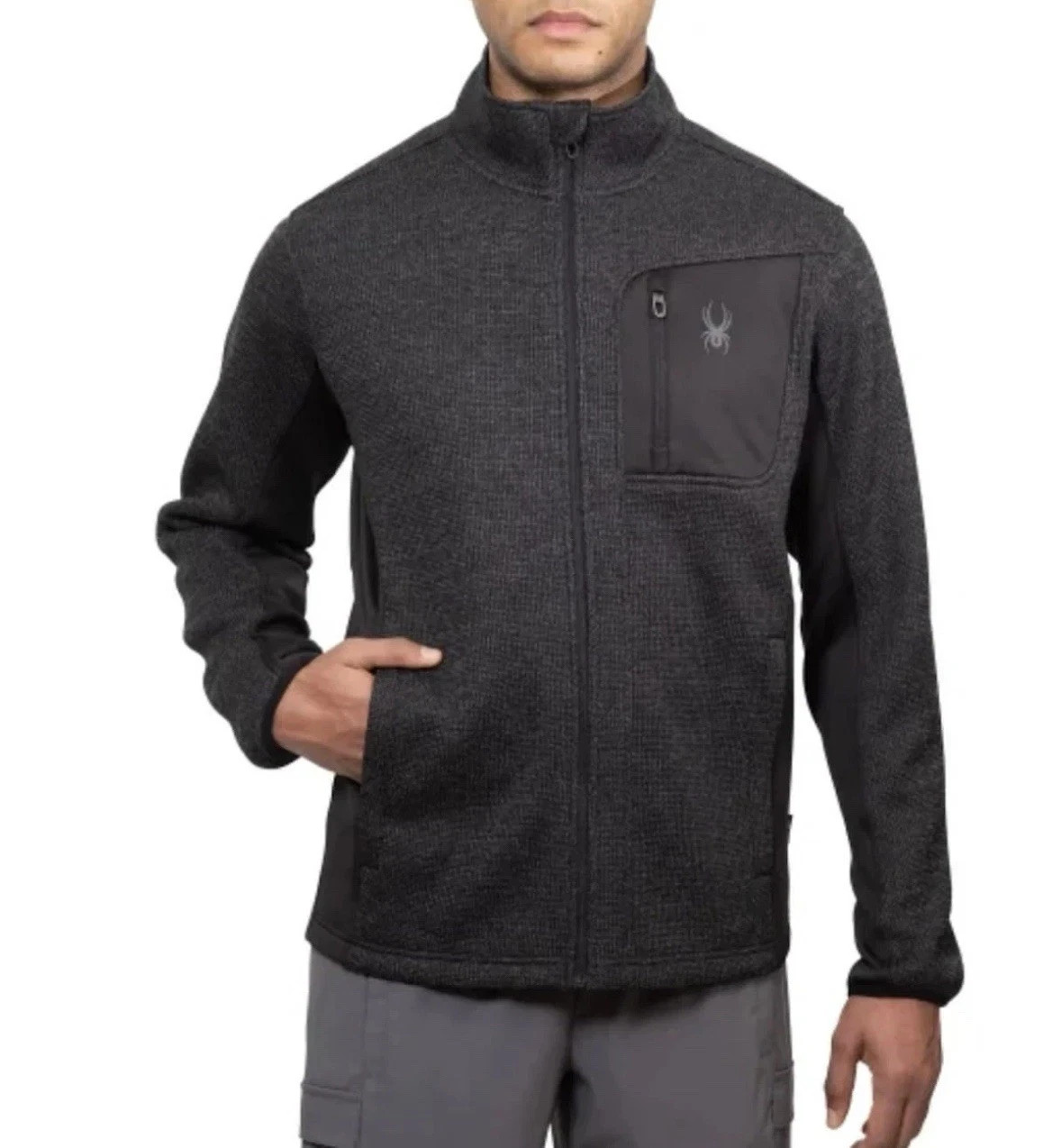 Spyder Men's Full Zip Jacket Relaxed Fit New With Tags Spyder Men's Full Zip Jacket Relaxed Fit New With Tags