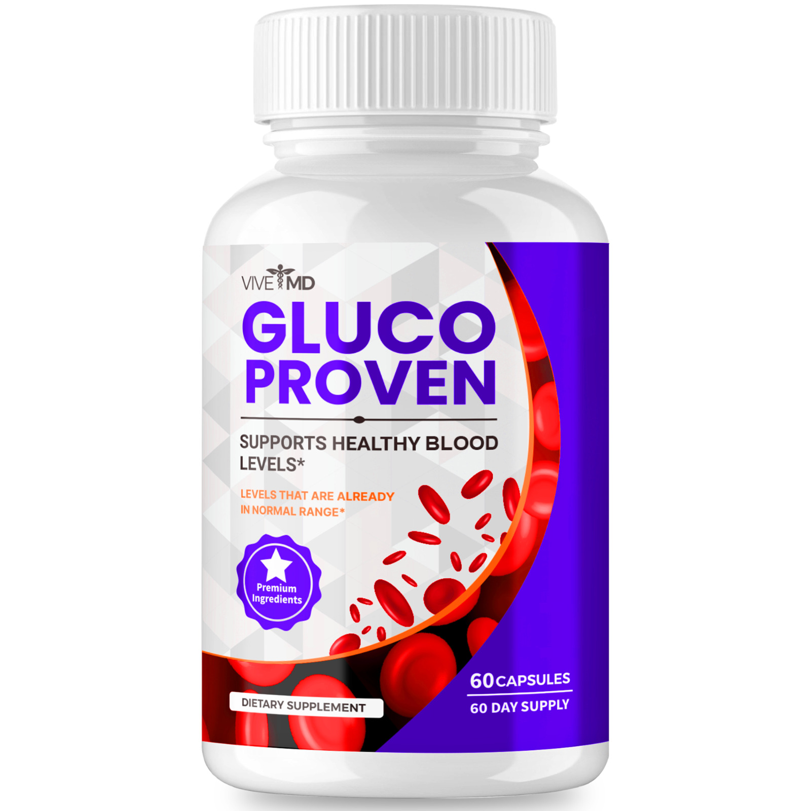 Gluco Proven Capsules Advanced Dietary Supplement Official Formula (1 Pack)
